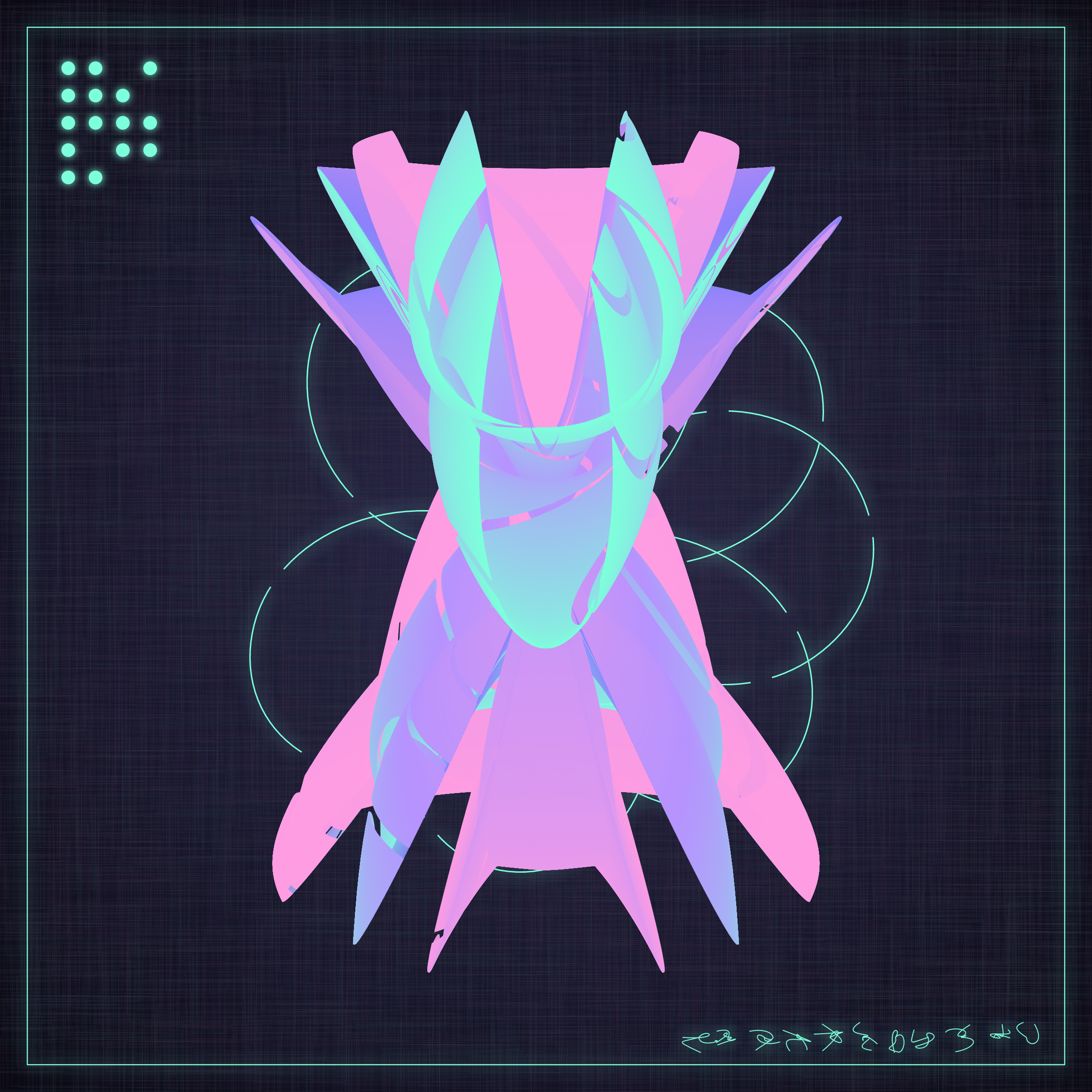 Art Blocks - Art Blocks v2 - Alien Insects #830 - NFT # 137000830