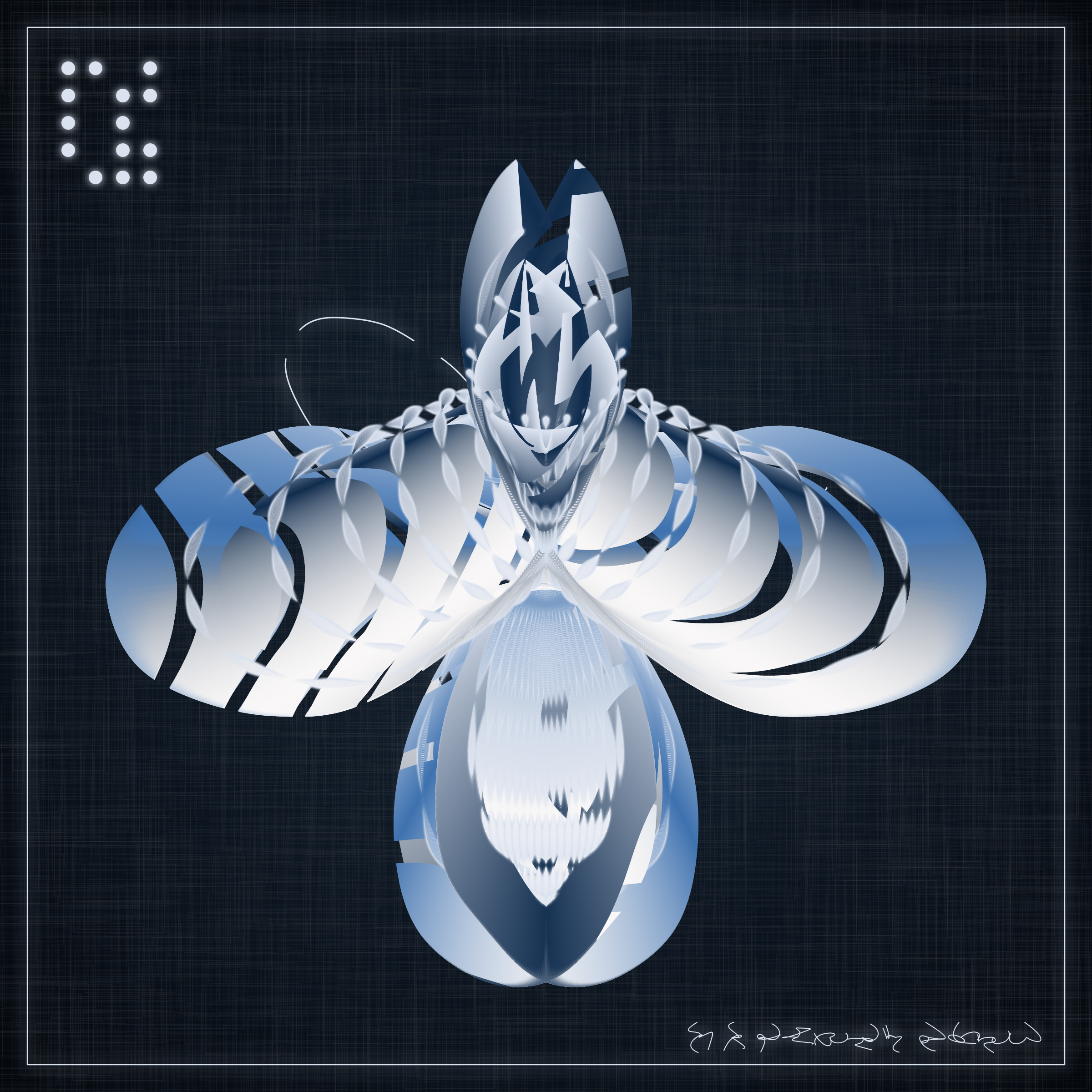 Art Blocks - Art Blocks v2 - Alien Insects #837 - NFT # 137000837