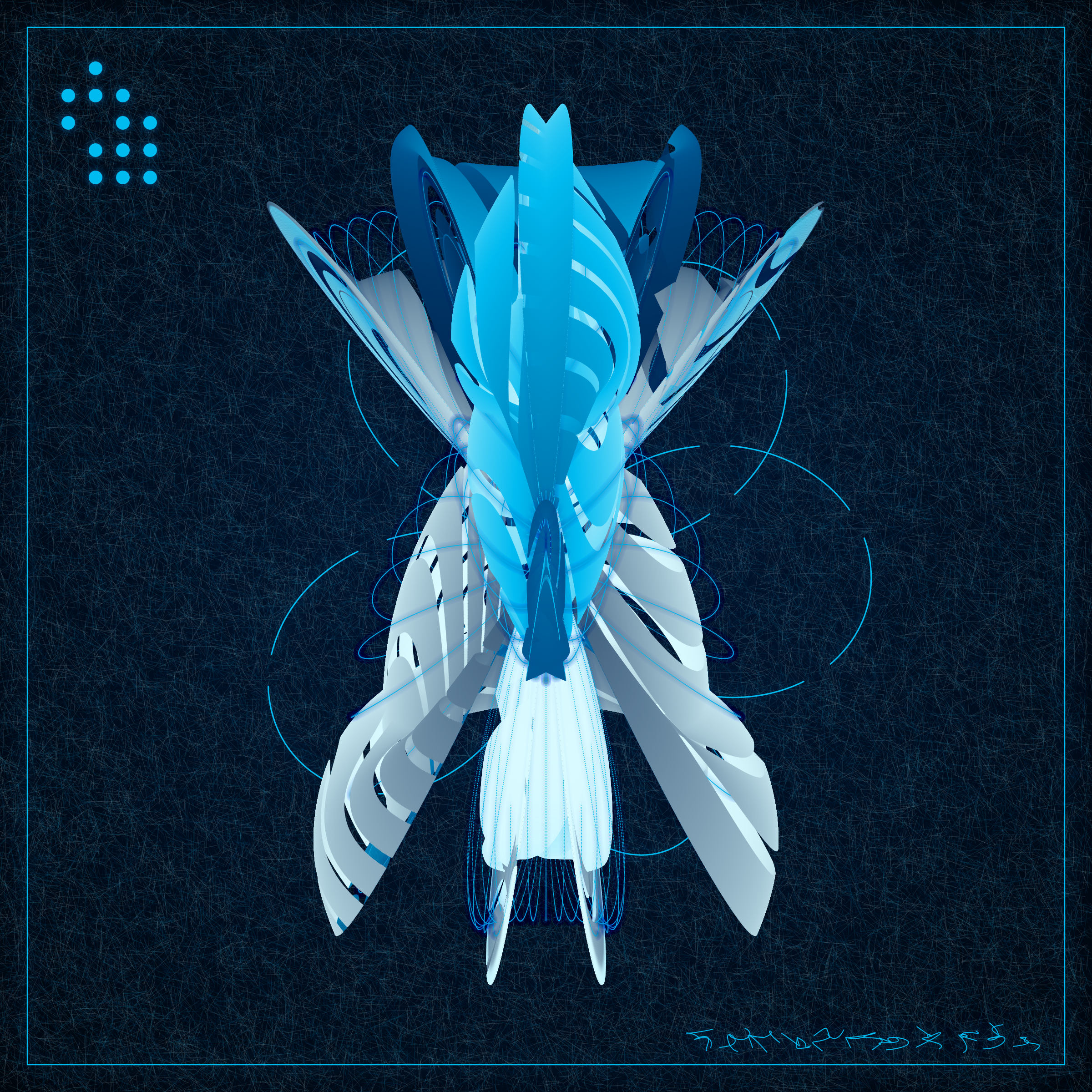 Art Blocks - Art Blocks v2 - Alien Insects #841 - NFT # 137000841