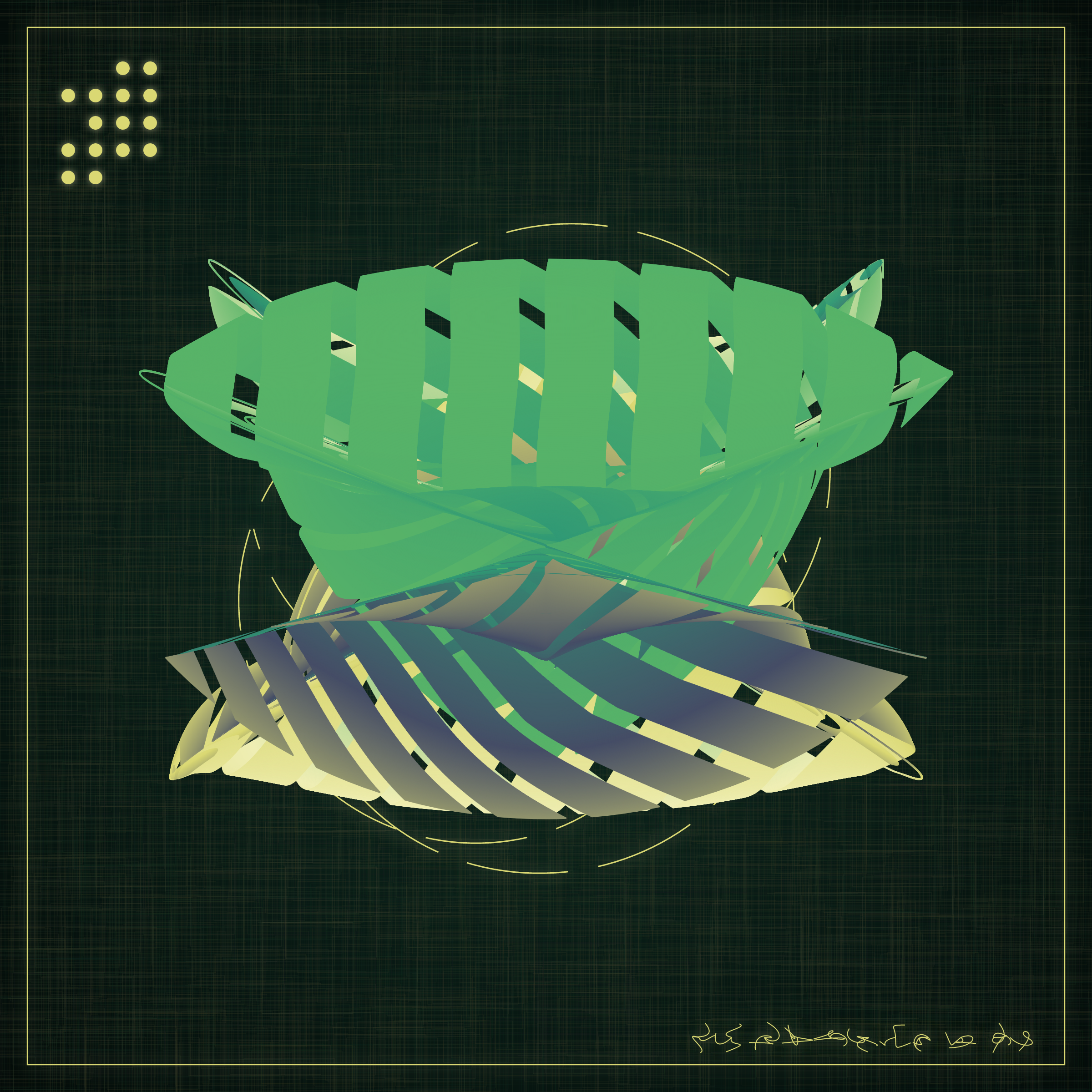 Art Blocks - Art Blocks v2 - Alien Insects #843 - NFT # 137000843