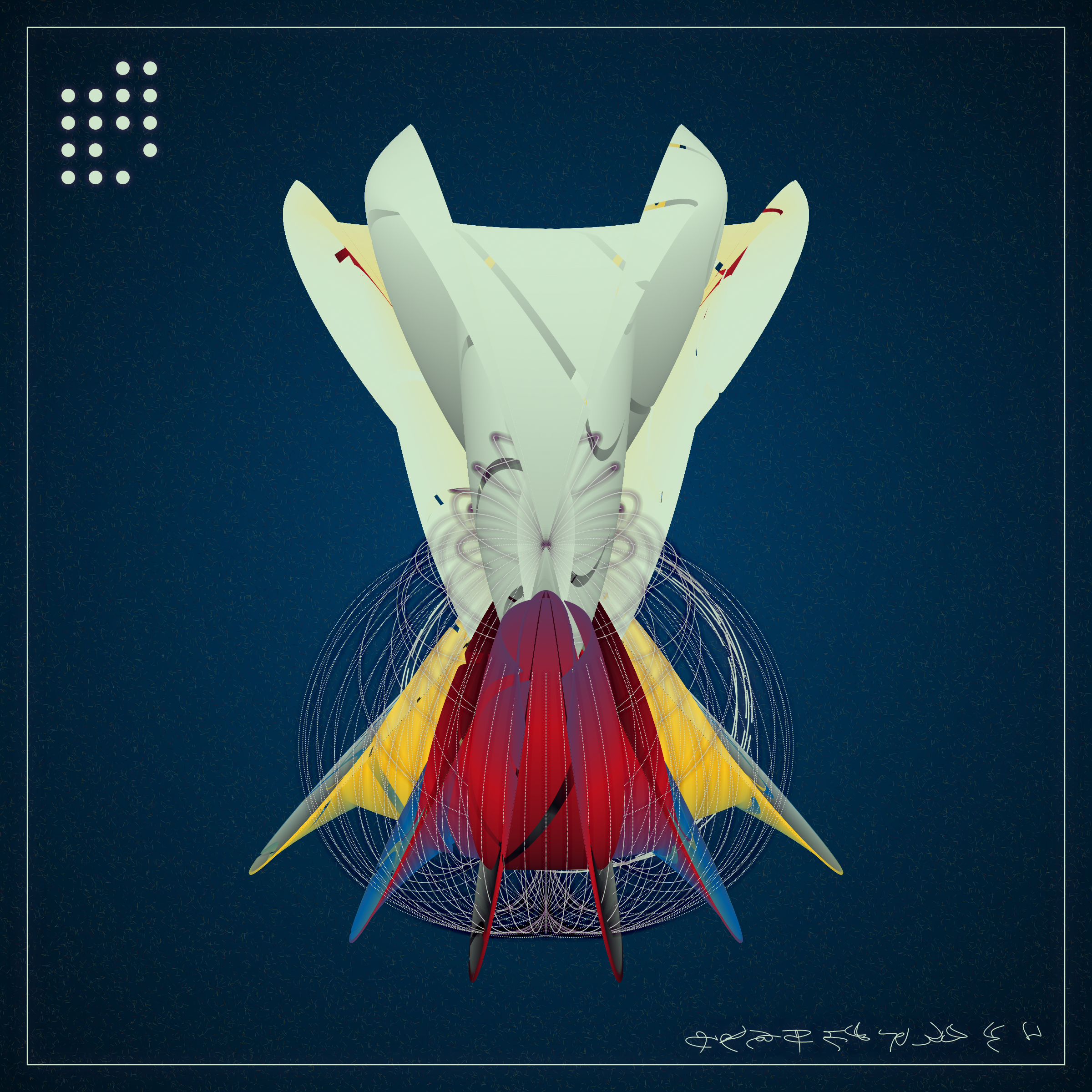 Art Blocks - Art Blocks v2 - Alien Insects #844 - NFT # 137000844