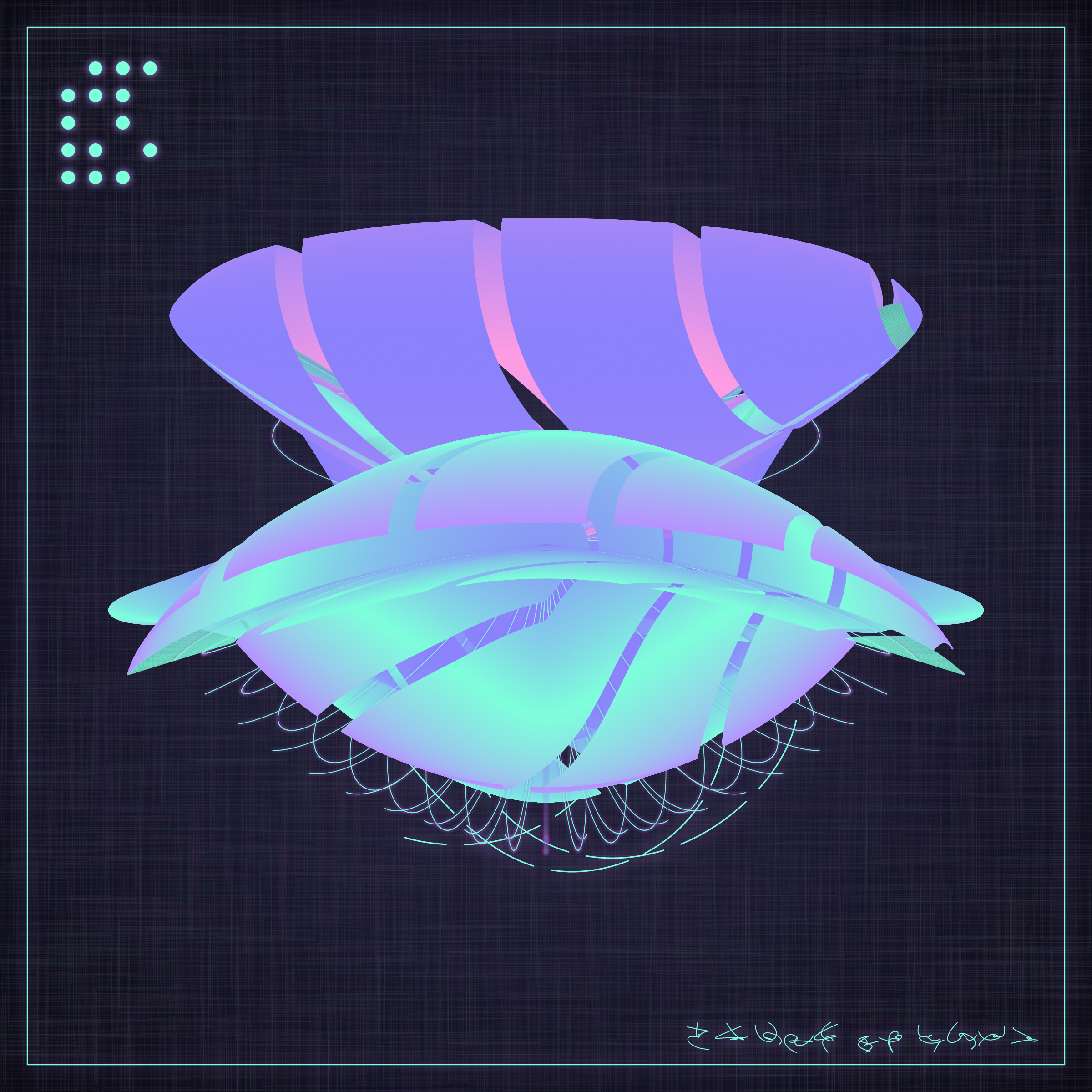 Art Blocks - Art Blocks v2 - Alien Insects #848 - NFT # 137000848