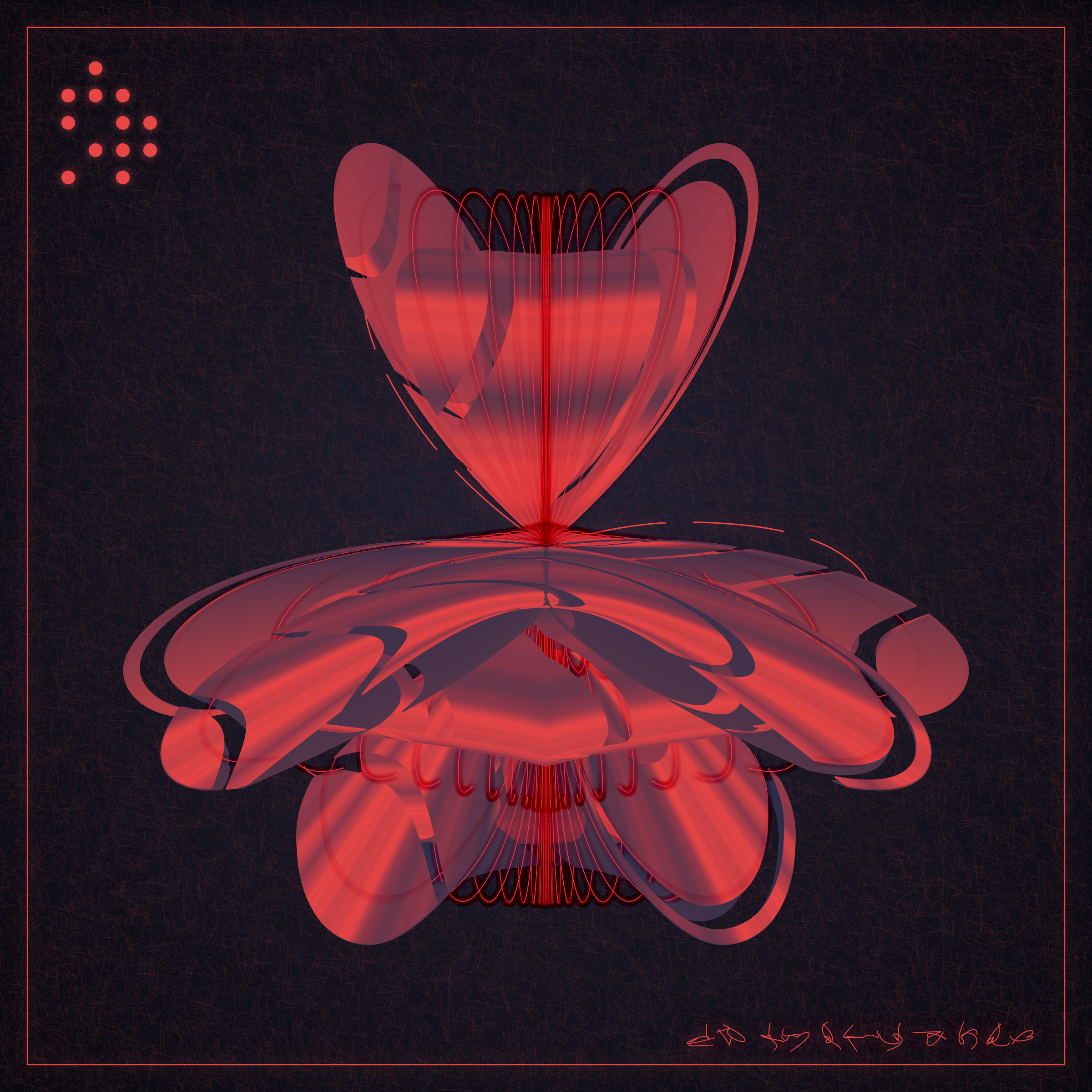 Art Blocks - Art Blocks v2 - Alien Insects #854 - NFT # 137000854