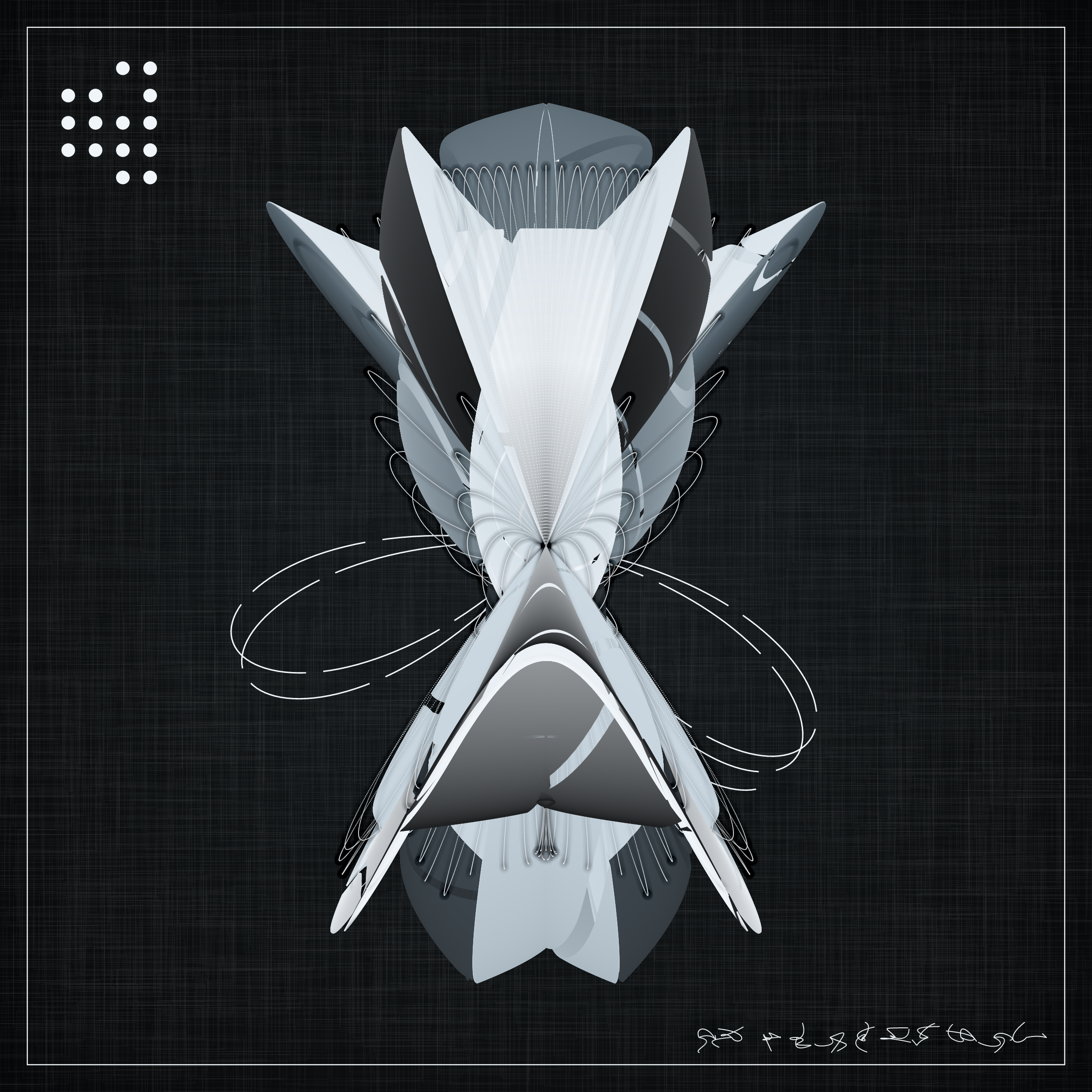 Art Blocks - Art Blocks v2 - Alien Insects #855 - NFT # 137000855