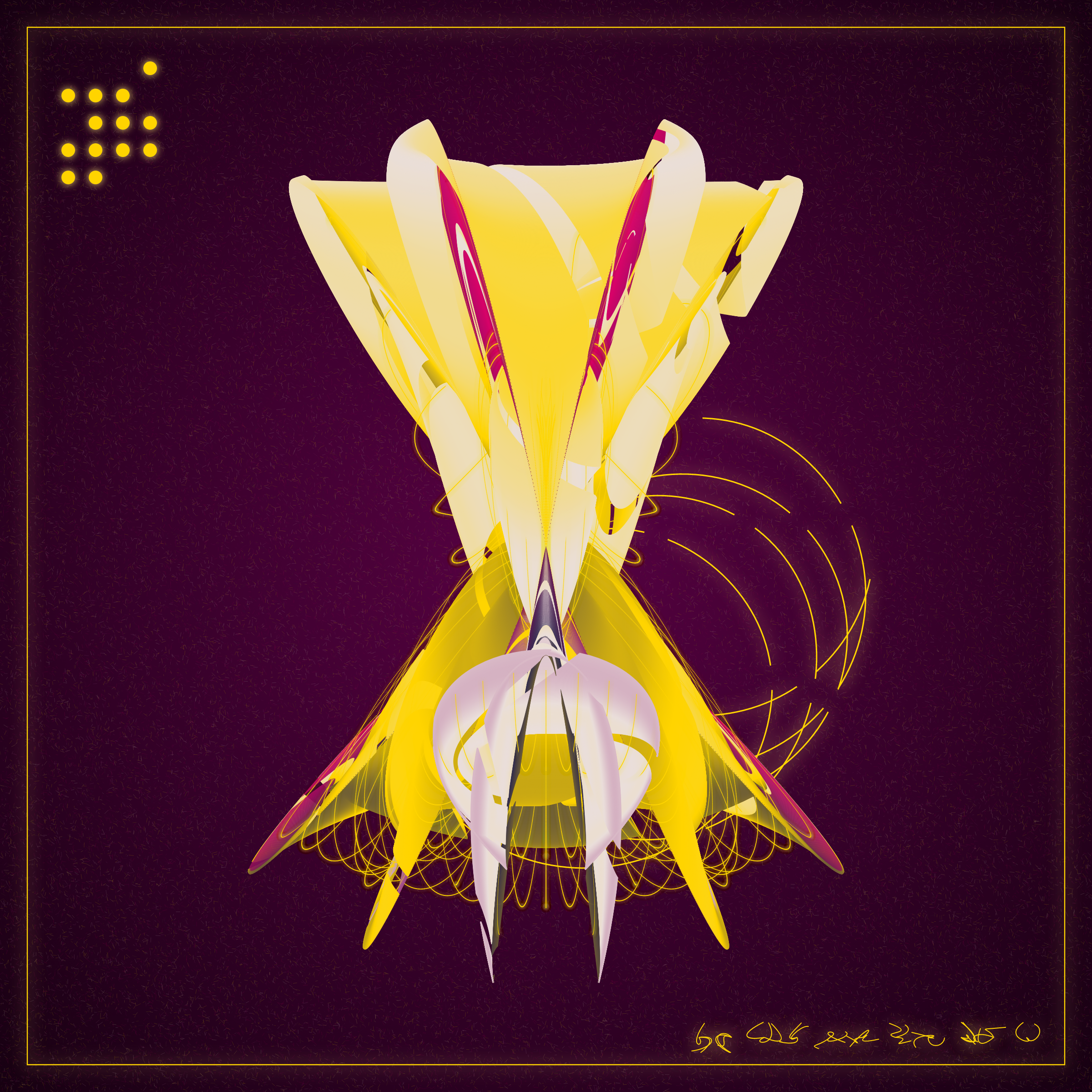 Art Blocks - Art Blocks v2 - Alien Insects #857 - NFT # 137000857