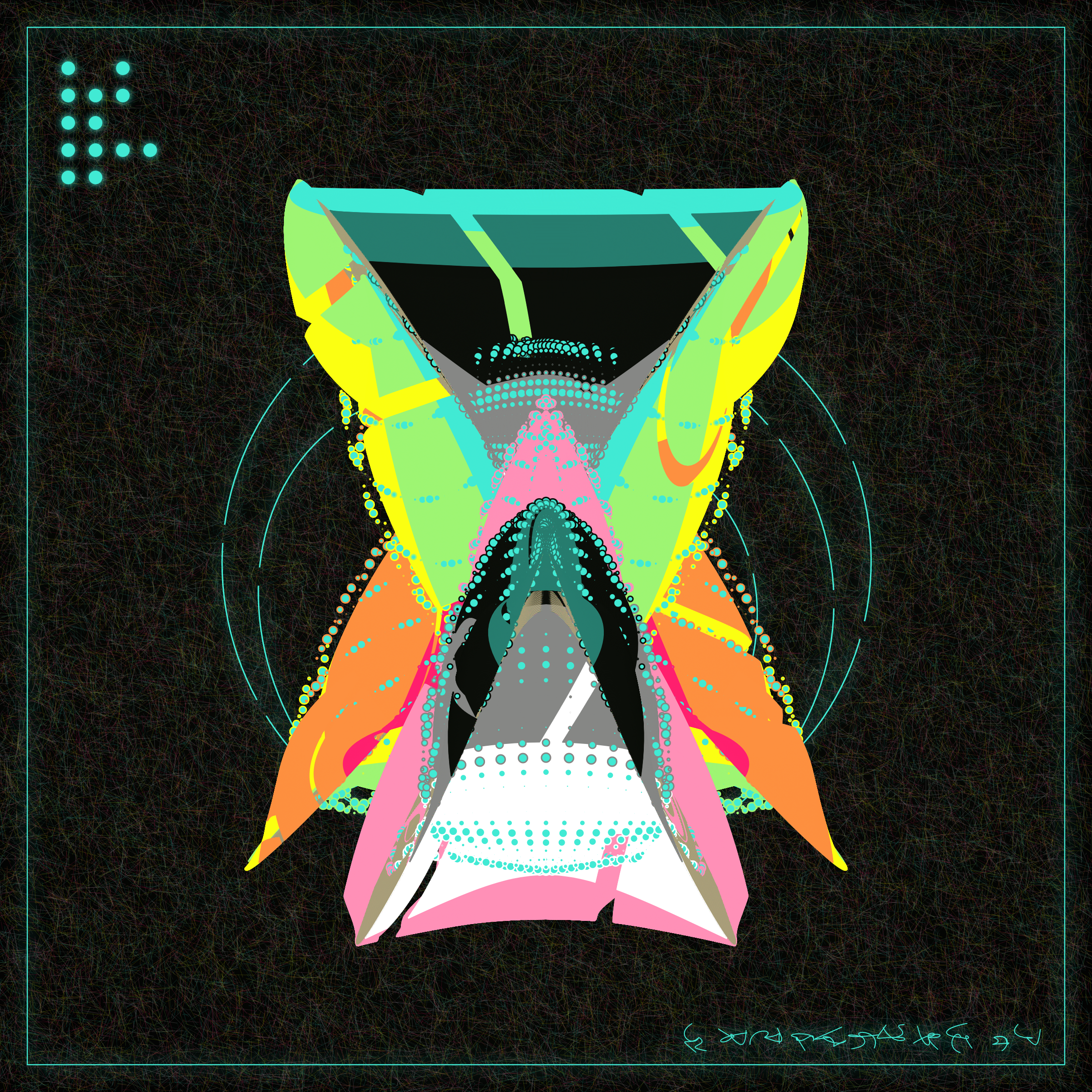 Art Blocks - Art Blocks v2 - Alien Insects #861 - NFT # 137000861