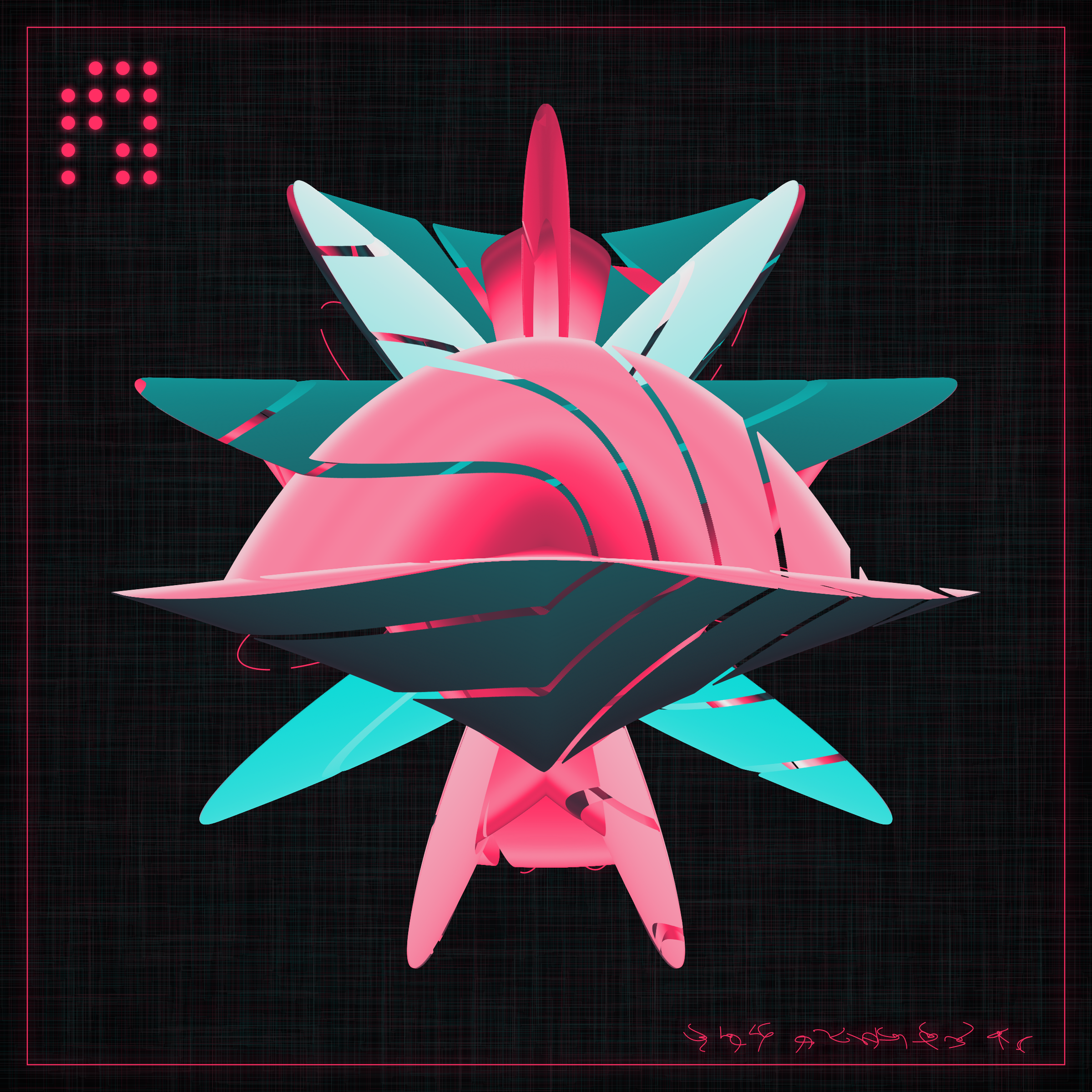 Art Blocks - Art Blocks v2 - Alien Insects #868 - NFT # 137000868