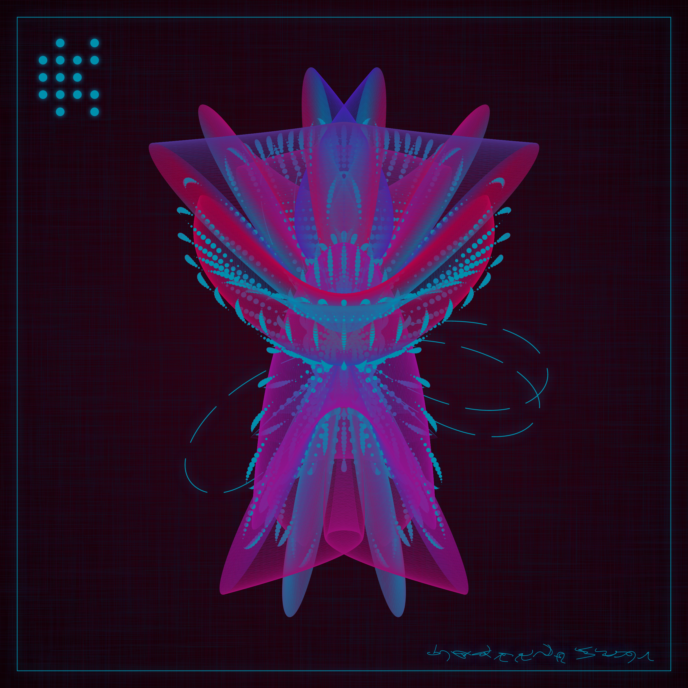 Art Blocks - Art Blocks v2 - Alien Insects #873 - NFT # 137000873