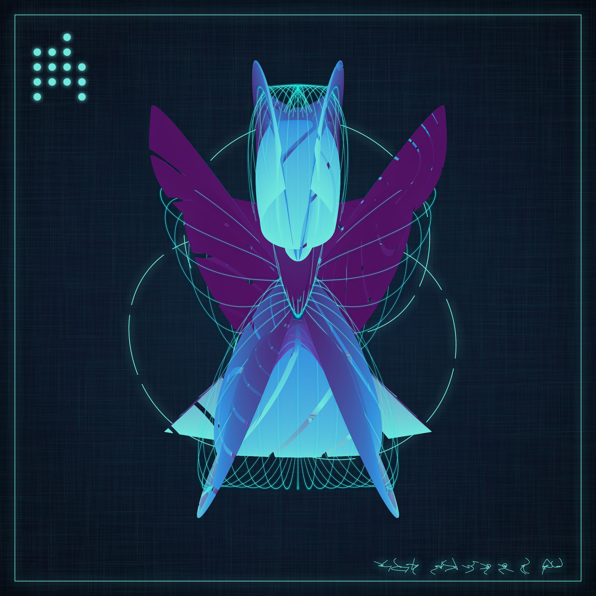 Art Blocks - Art Blocks v2 - Alien Insects #875 - NFT # 137000875