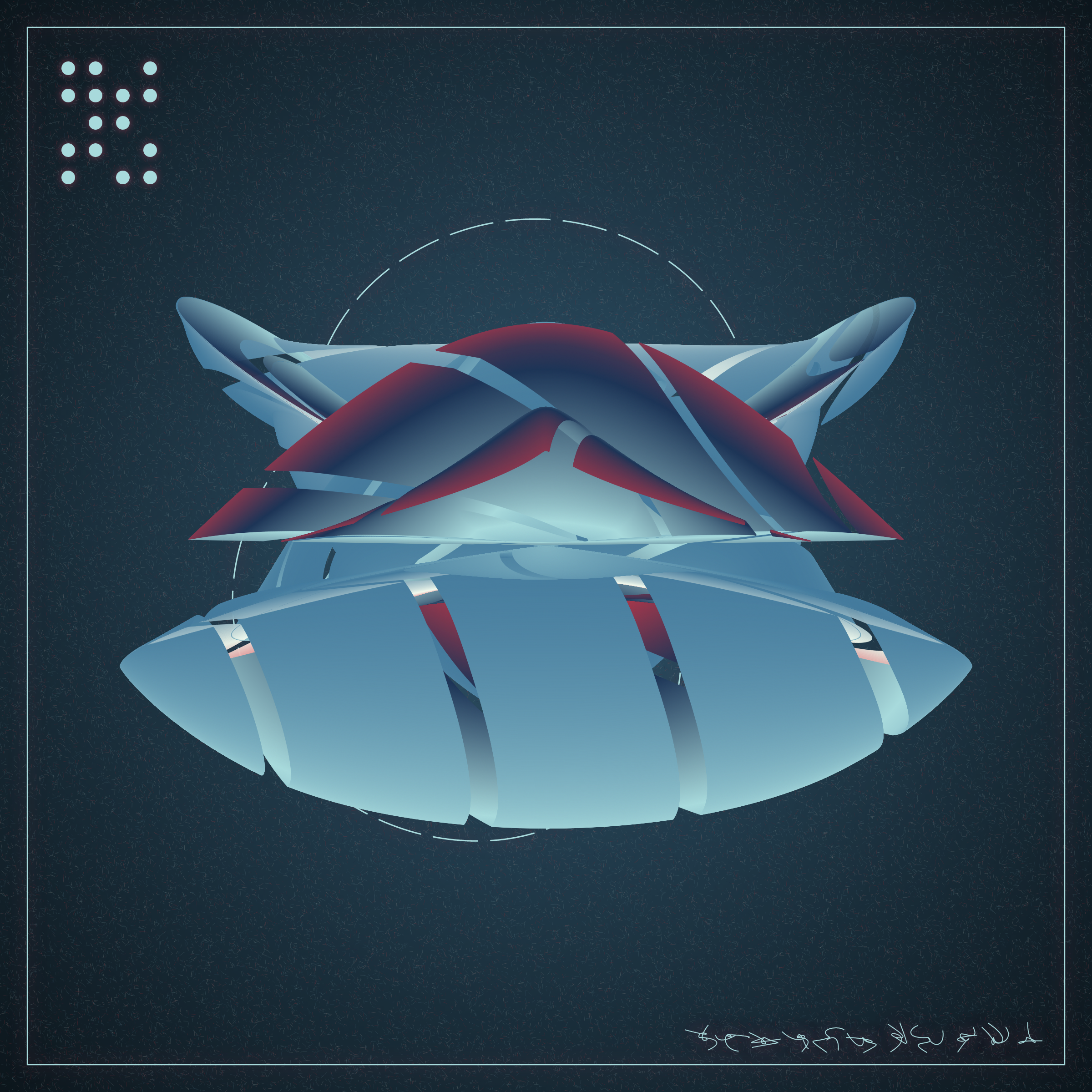 Art Blocks - Art Blocks v2 - Alien Insects #881 - NFT # 137000881