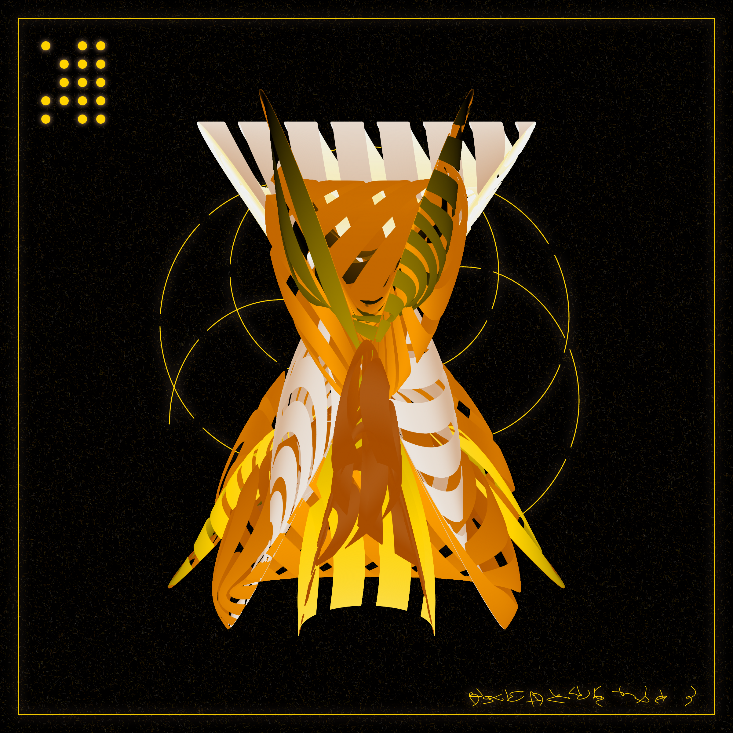 Art Blocks - Art Blocks v2 - Alien Insects #883 - NFT # 137000883