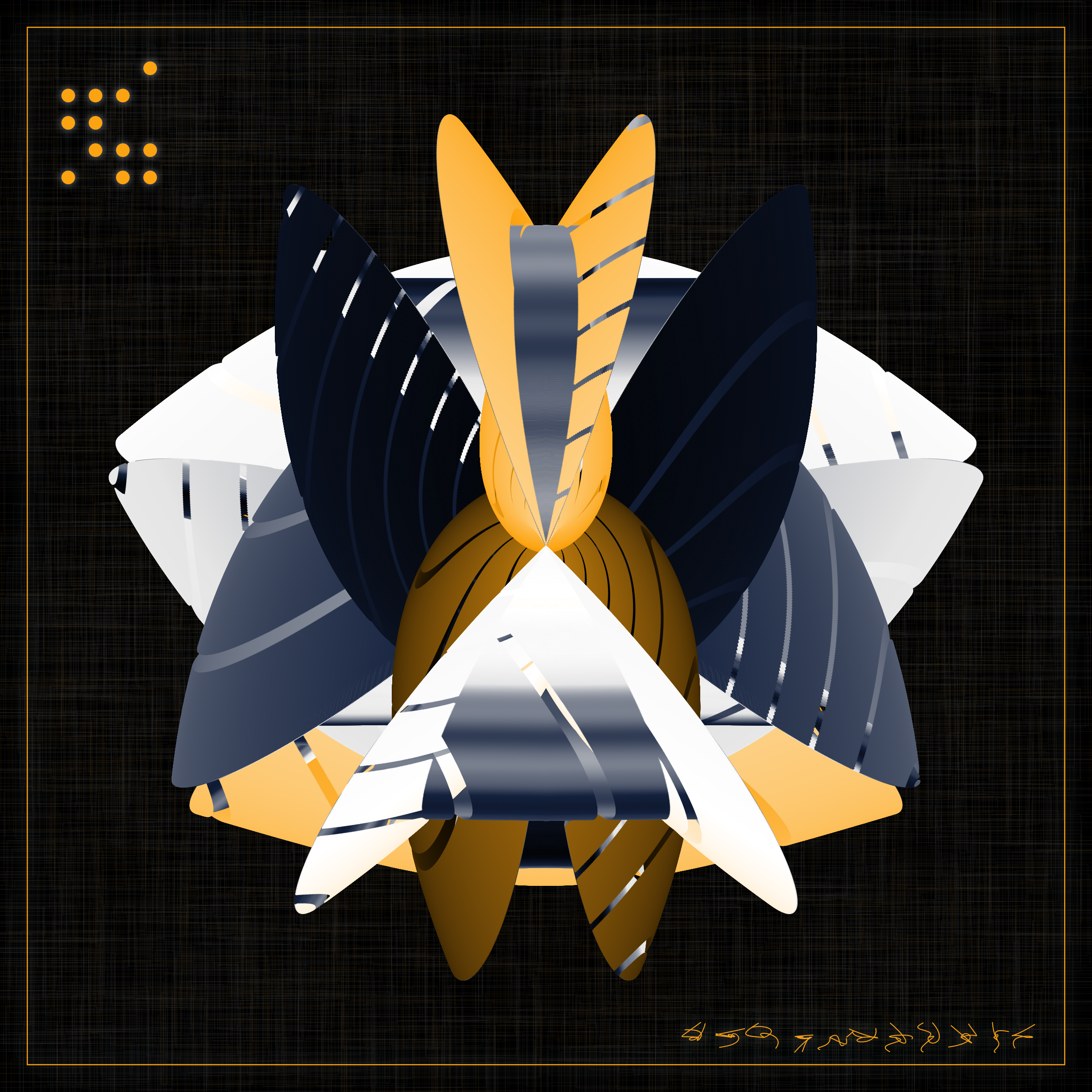 Art Blocks - Art Blocks v2 - Alien Insects #884 - NFT # 137000884