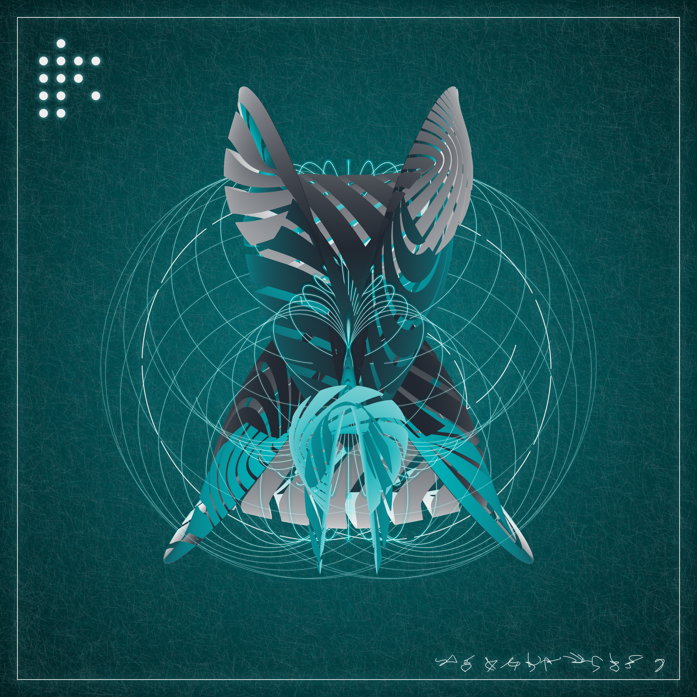 Art Blocks - Art Blocks v2 - Alien Insects #894 - NFT # 137000894