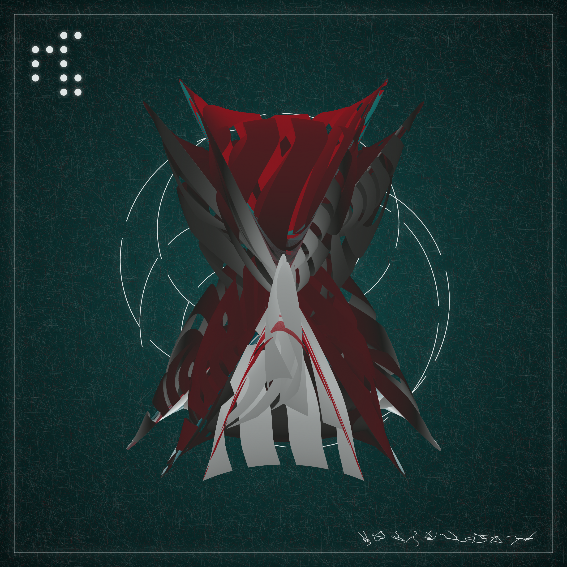 Art Blocks - Art Blocks v2 - Alien Insects #901 - NFT # 137000901