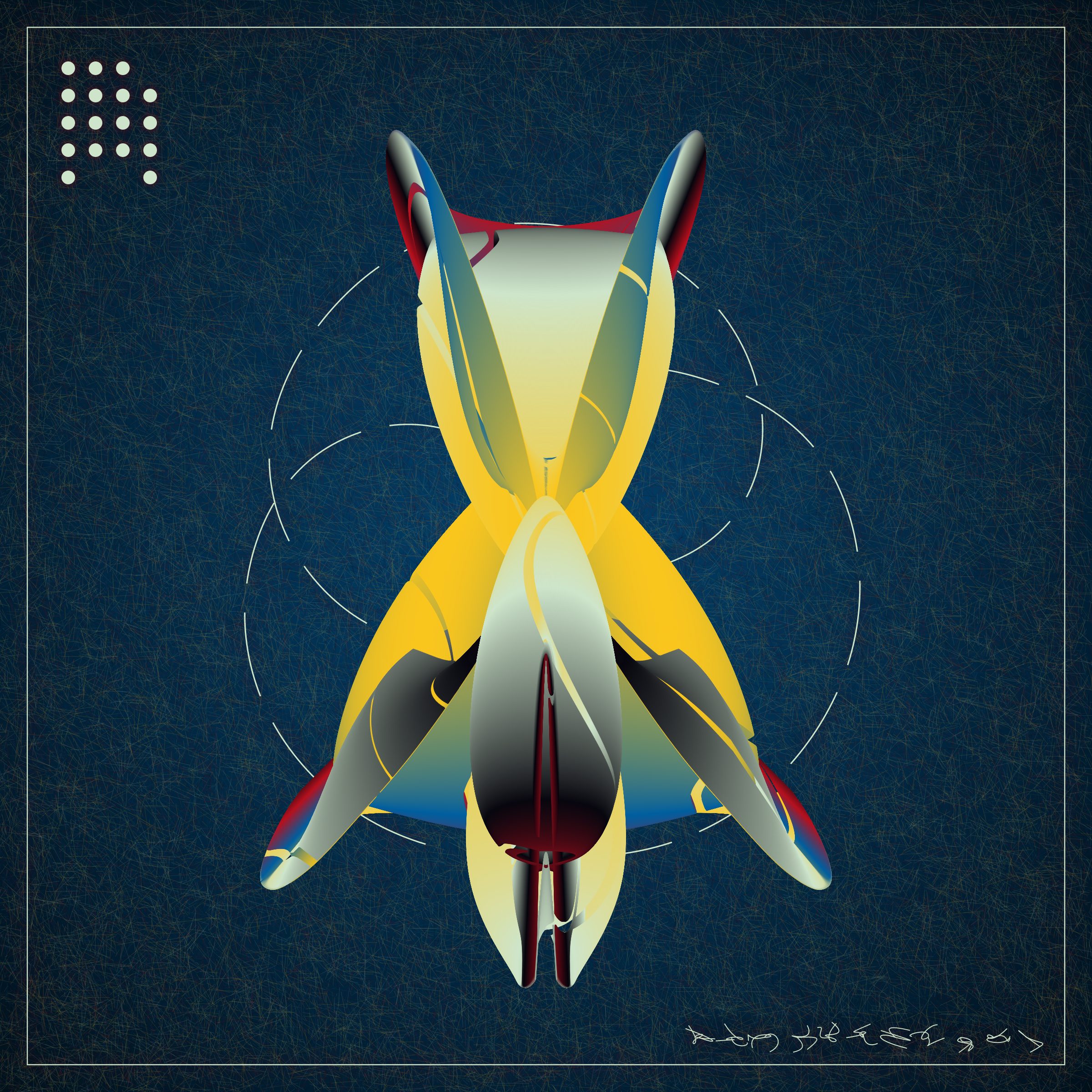 Art Blocks - Art Blocks v2 - Alien Insects #905 - NFT # 137000905