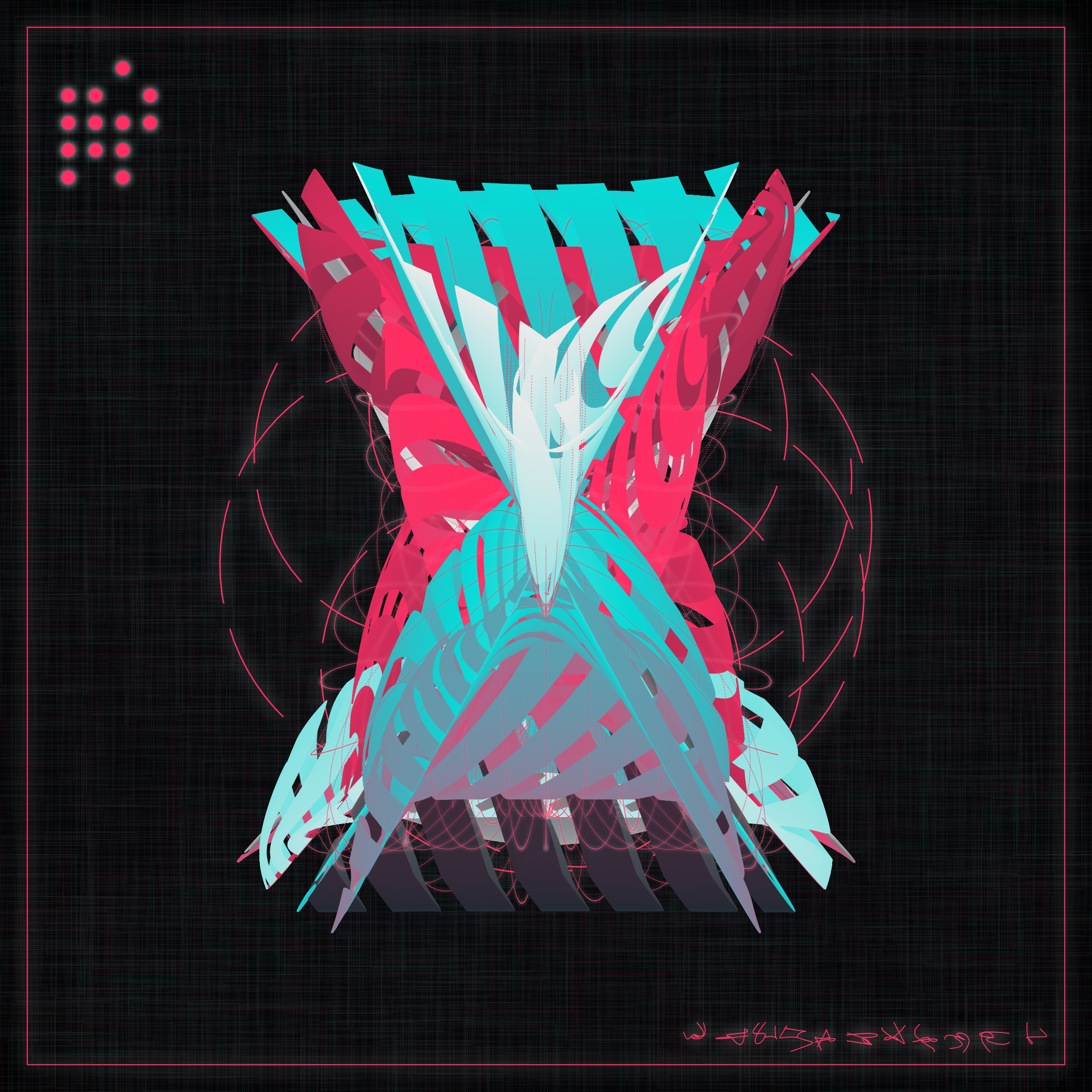 Art Blocks - Art Blocks v2 - Alien Insects #907 - NFT # 137000907