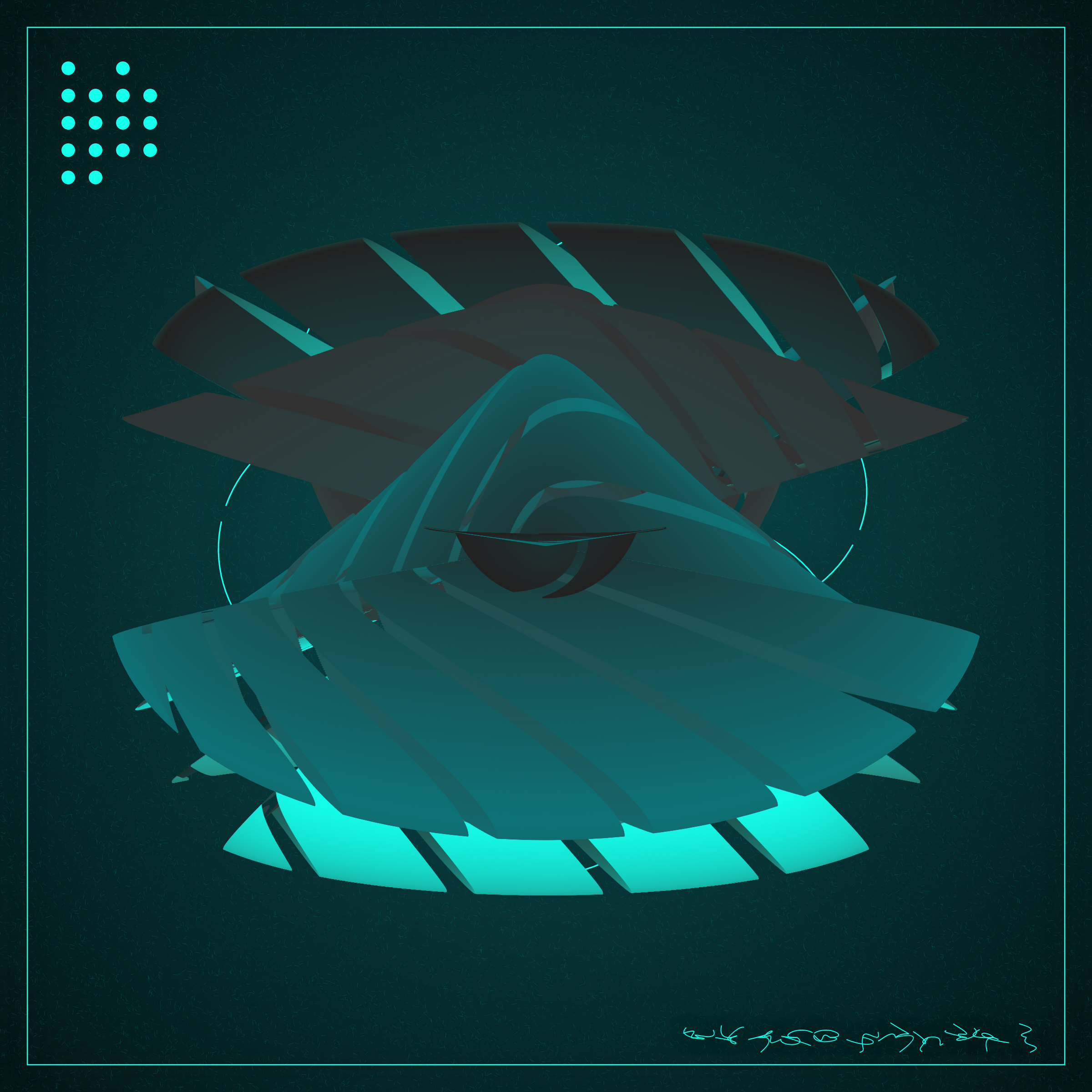 Art Blocks - Art Blocks v2 - Alien Insects #909 - NFT # 137000909