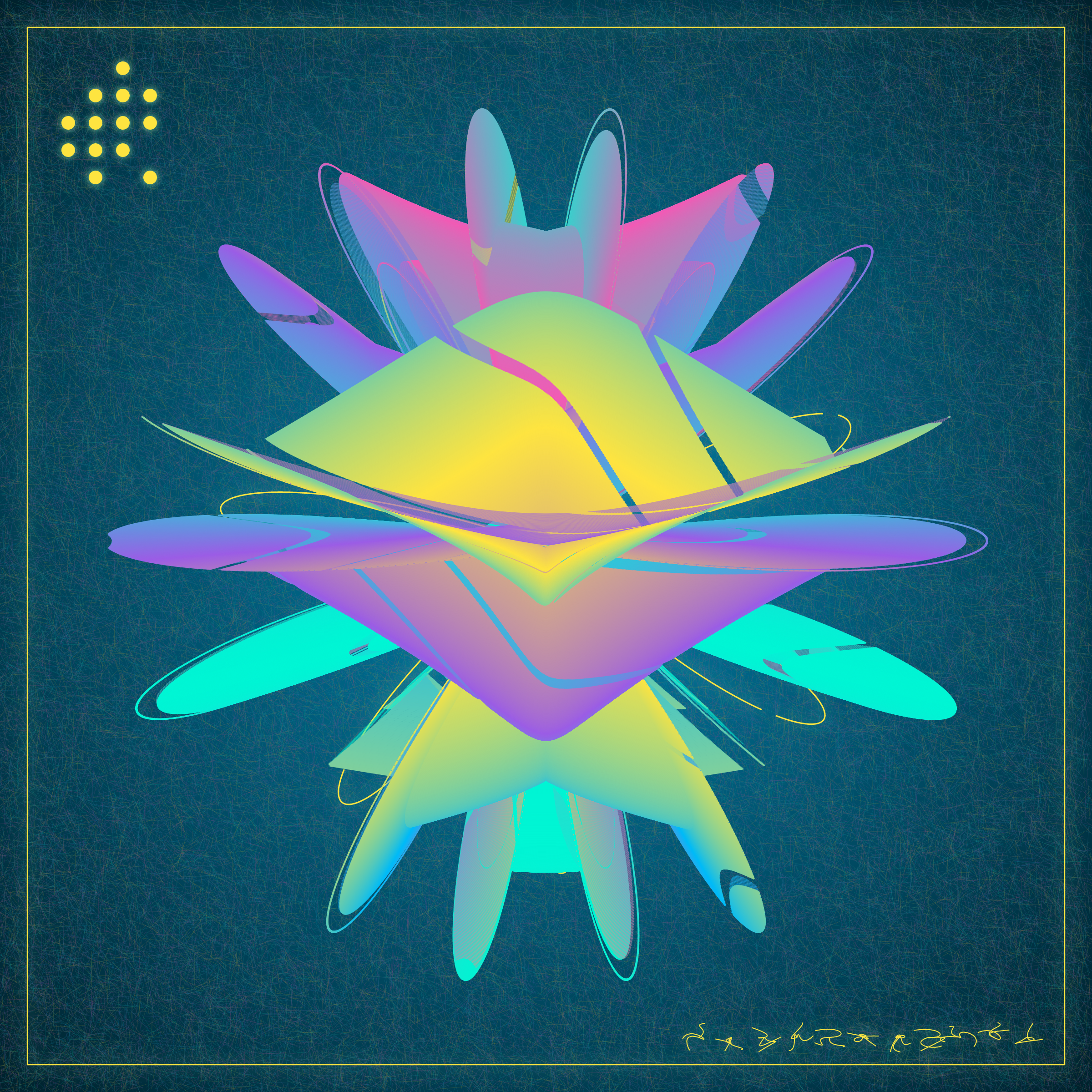 Art Blocks - Art Blocks v2 - Alien Insects #912 - NFT # 137000912