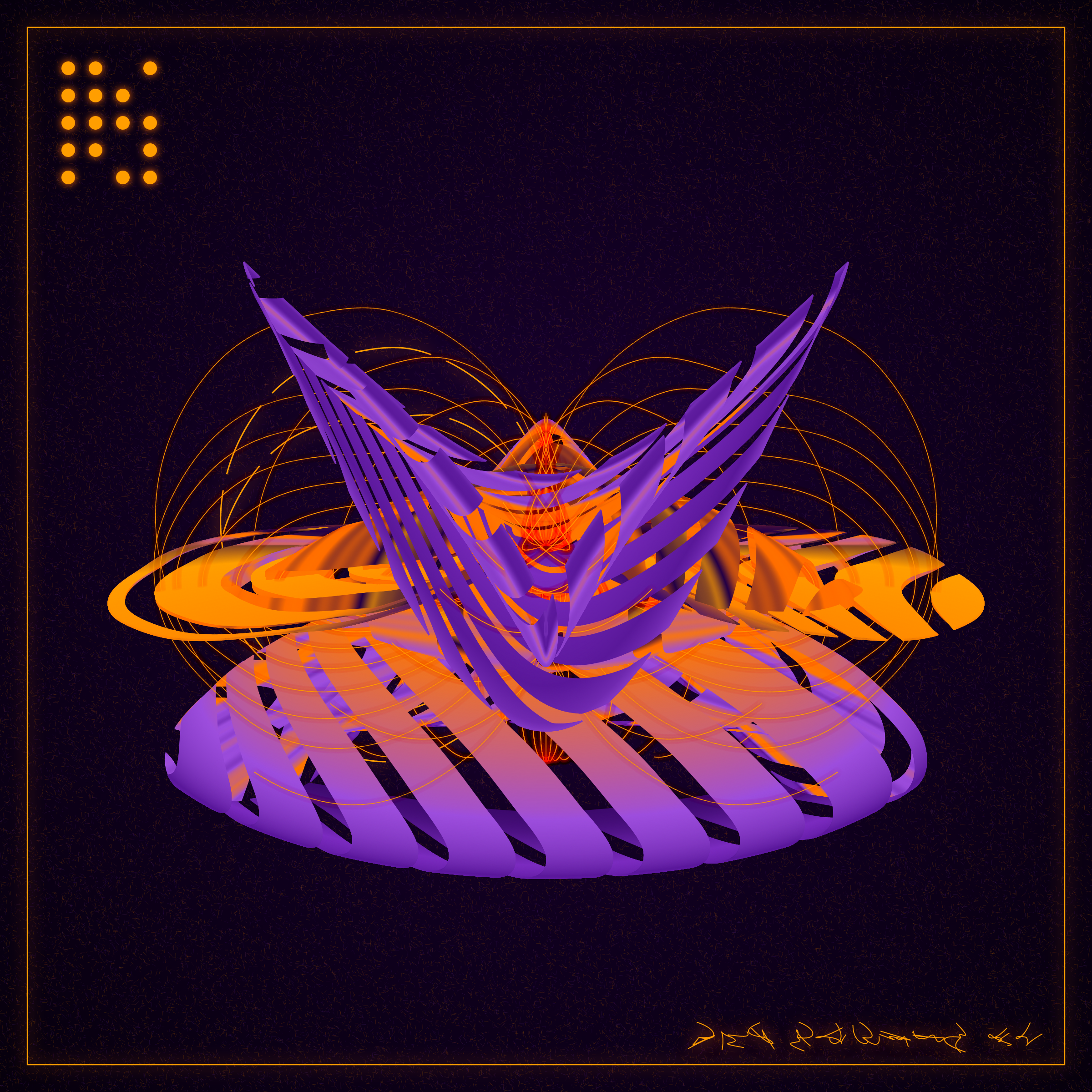 Art Blocks - Art Blocks v2 - Alien Insects #913 - NFT # 137000913