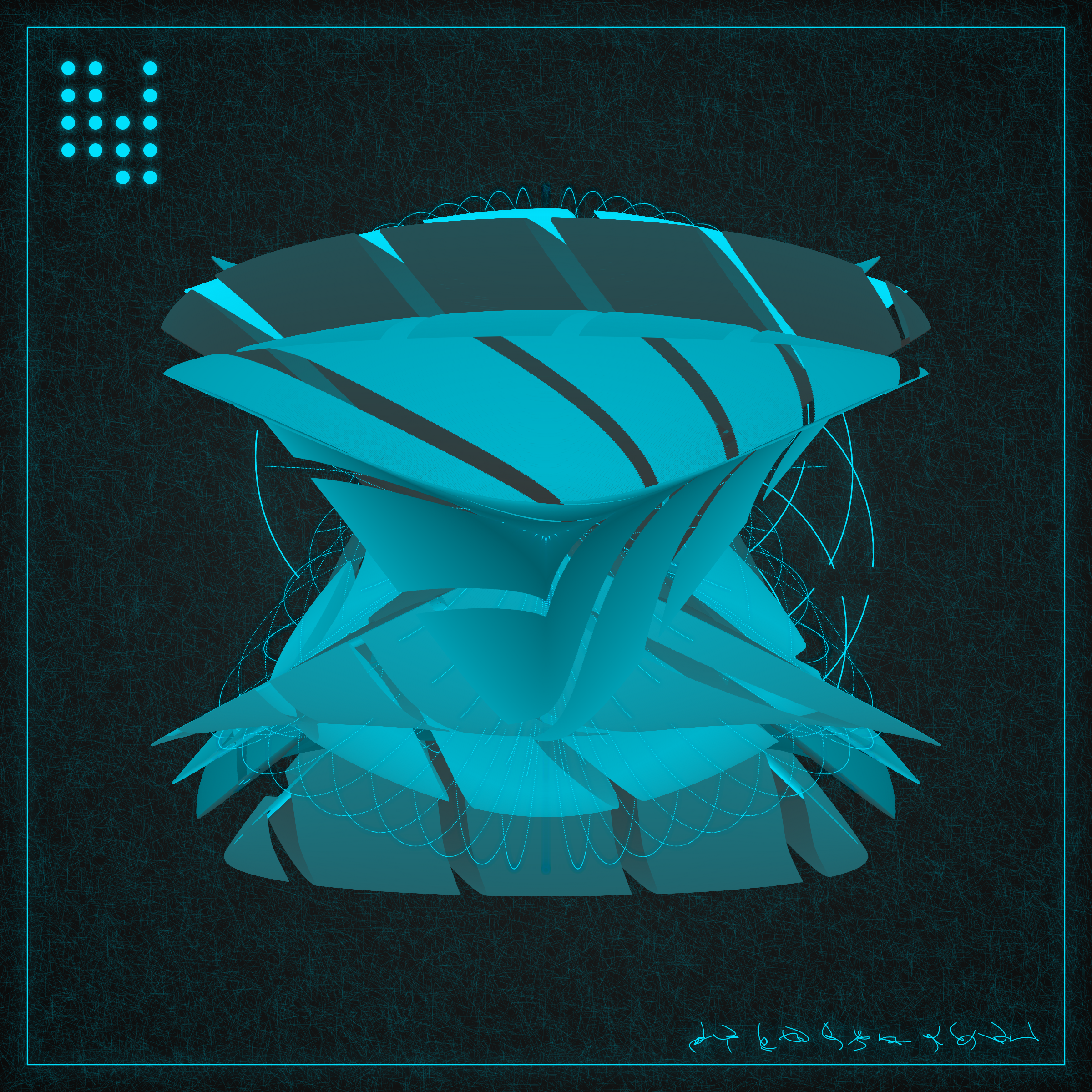 Art Blocks - Art Blocks v2 - Alien Insects #916 - NFT # 137000916