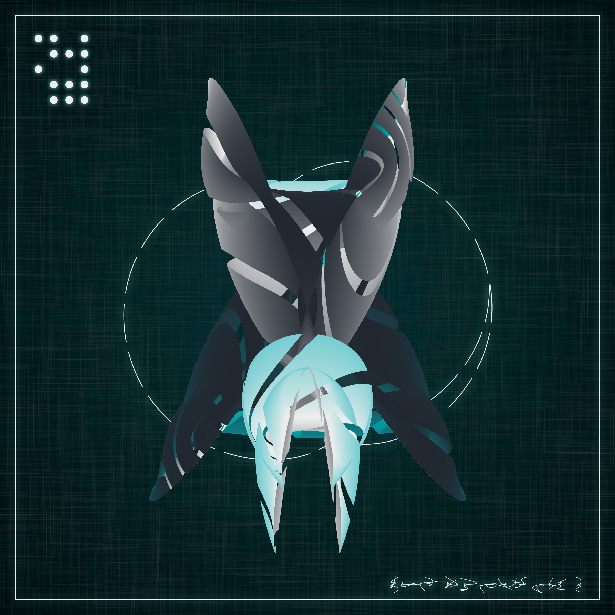 Art Blocks - Art Blocks v2 - Alien Insects #918 - NFT # 137000918