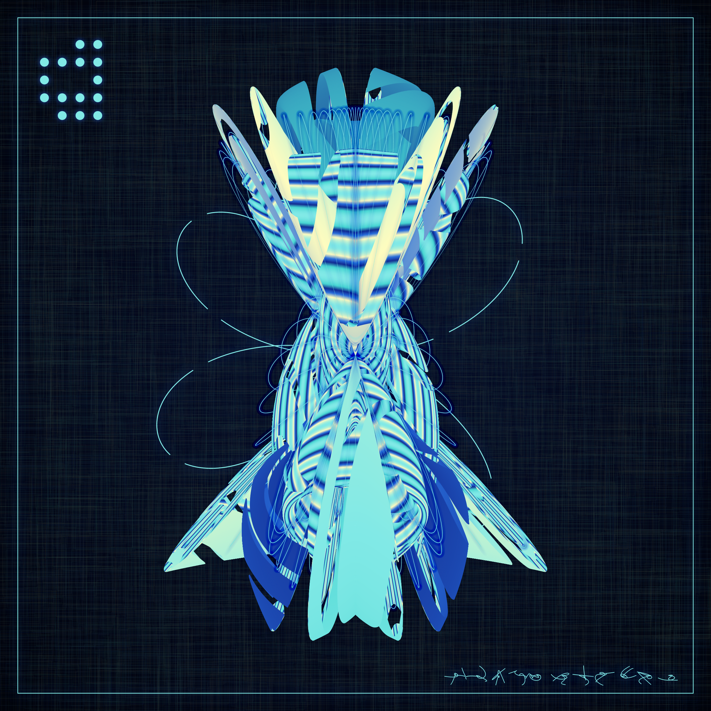 Art Blocks - Art Blocks v2 - Alien Insects #923 - NFT # 137000923