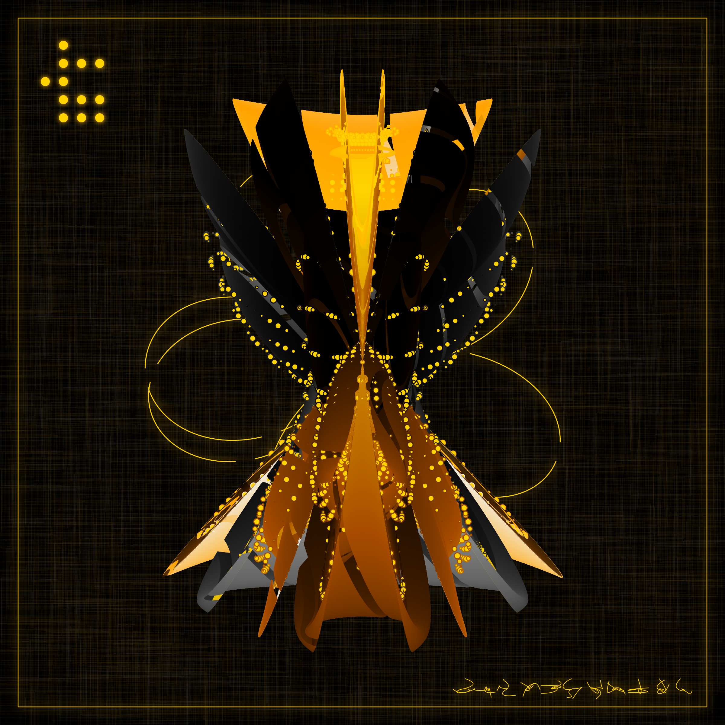 Art Blocks - Art Blocks v2 - Alien Insects #924 - NFT # 137000924