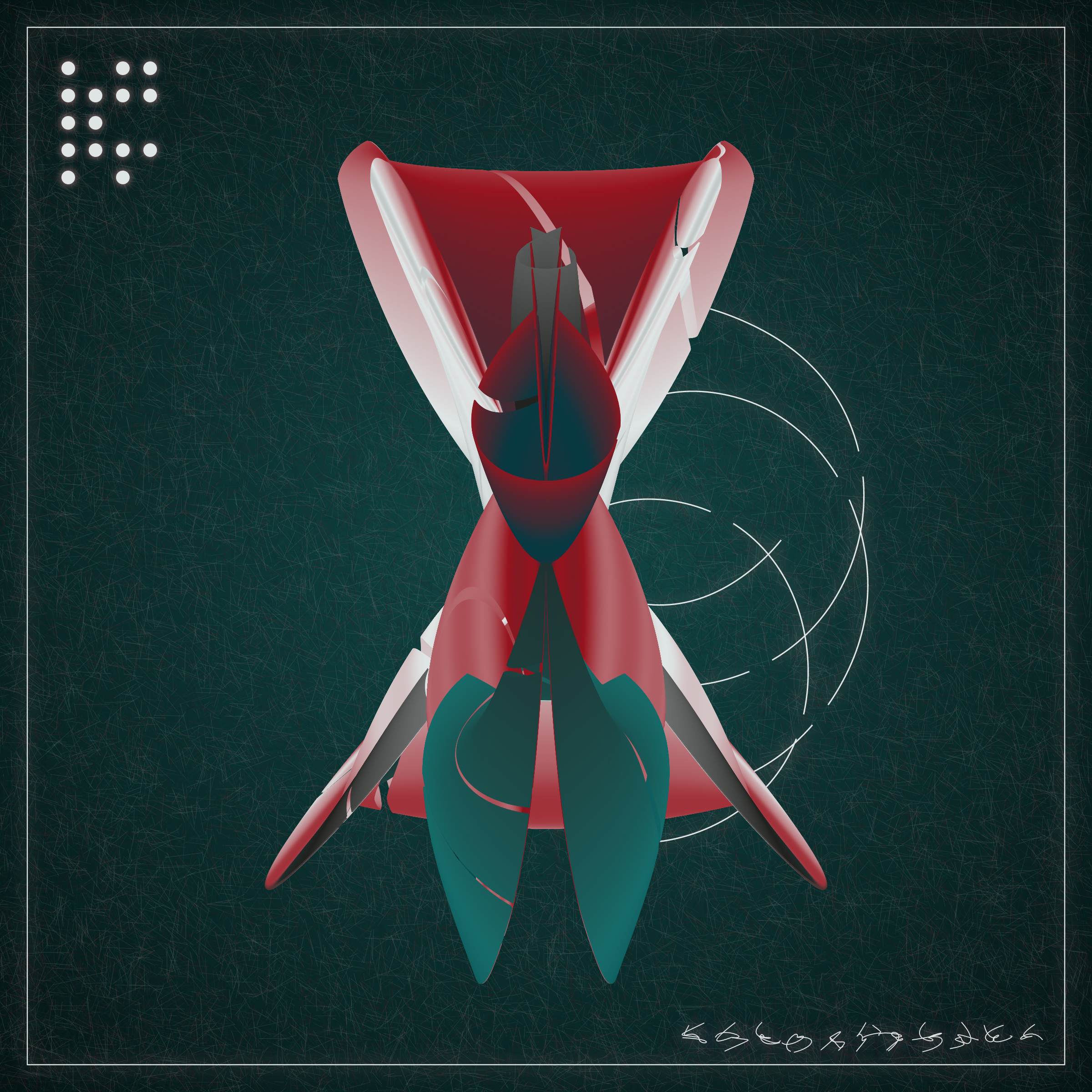 Art Blocks - Art Blocks v2 - Alien Insects #939 - NFT # 137000939