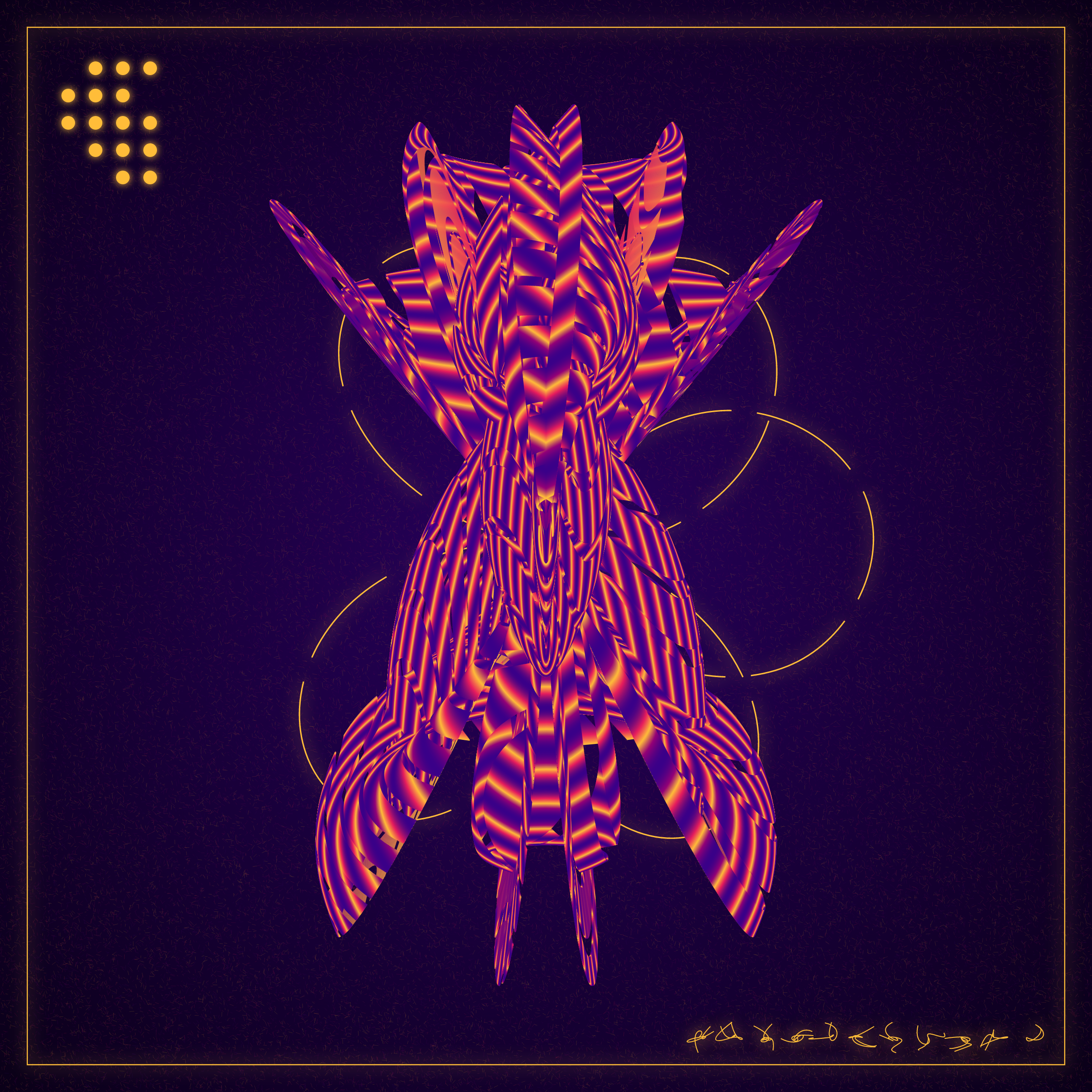 Art Blocks - Art Blocks v2 - Alien Insects #946 - NFT # 137000946