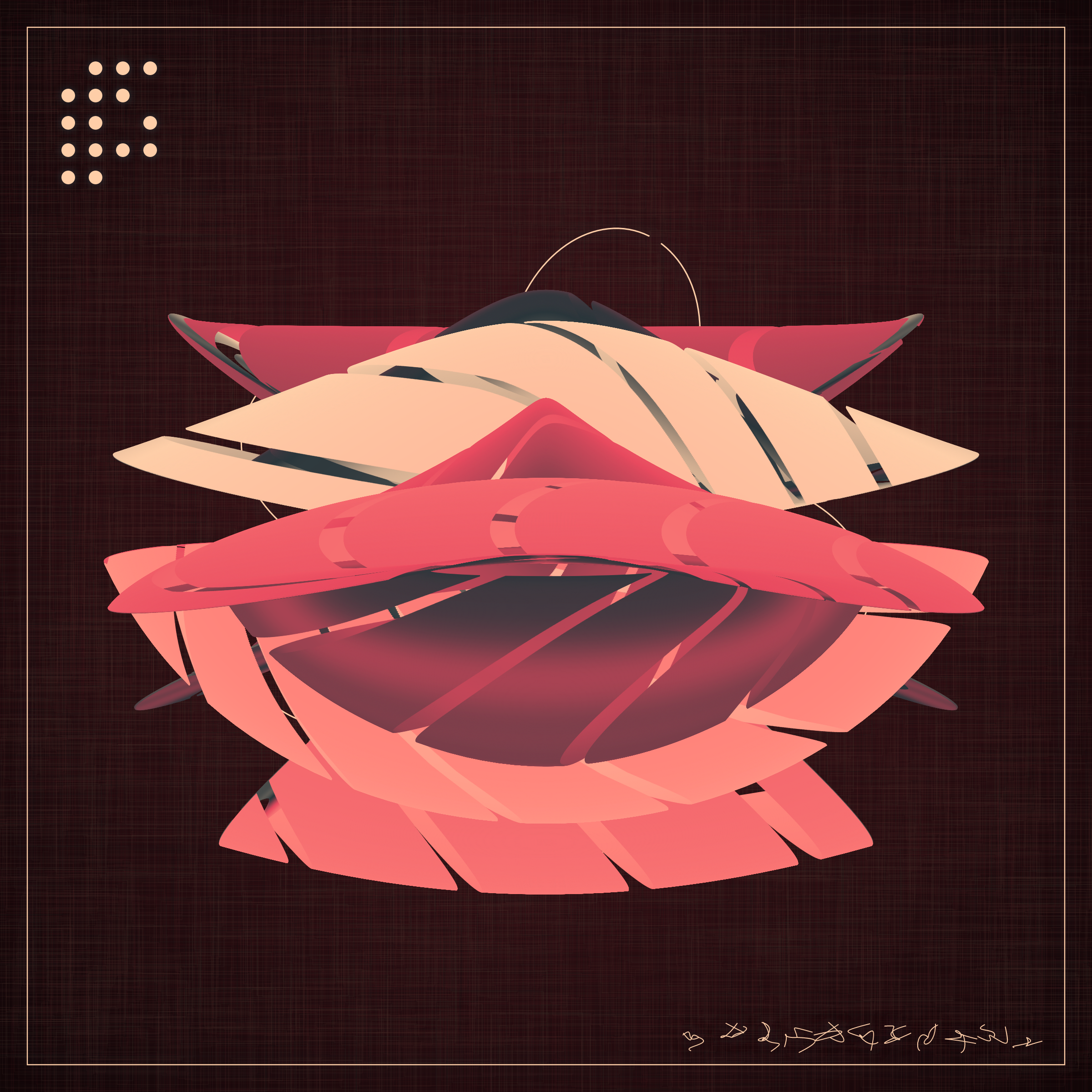 Art Blocks - Art Blocks v2 - Alien Insects #955 - NFT # 137000955