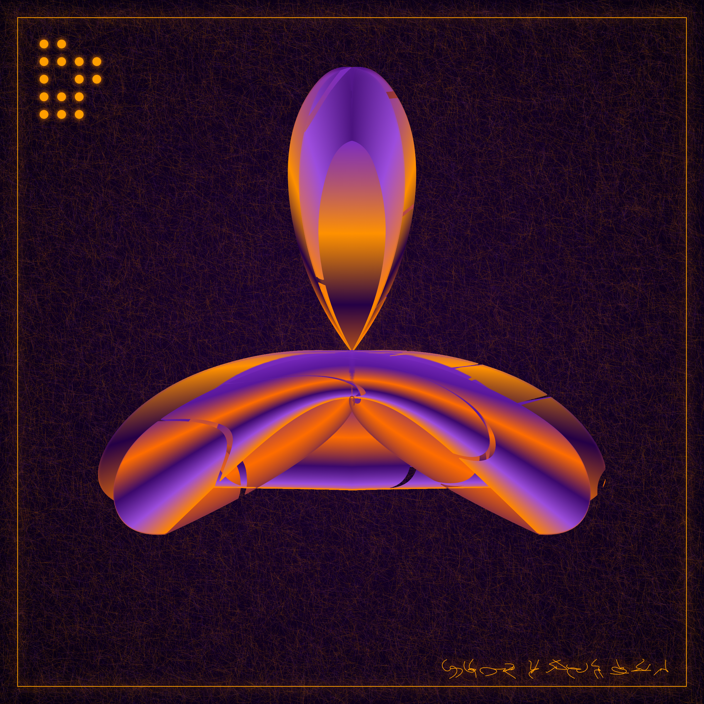 Art Blocks - Art Blocks v2 - Alien Insects #961 - NFT # 137000961