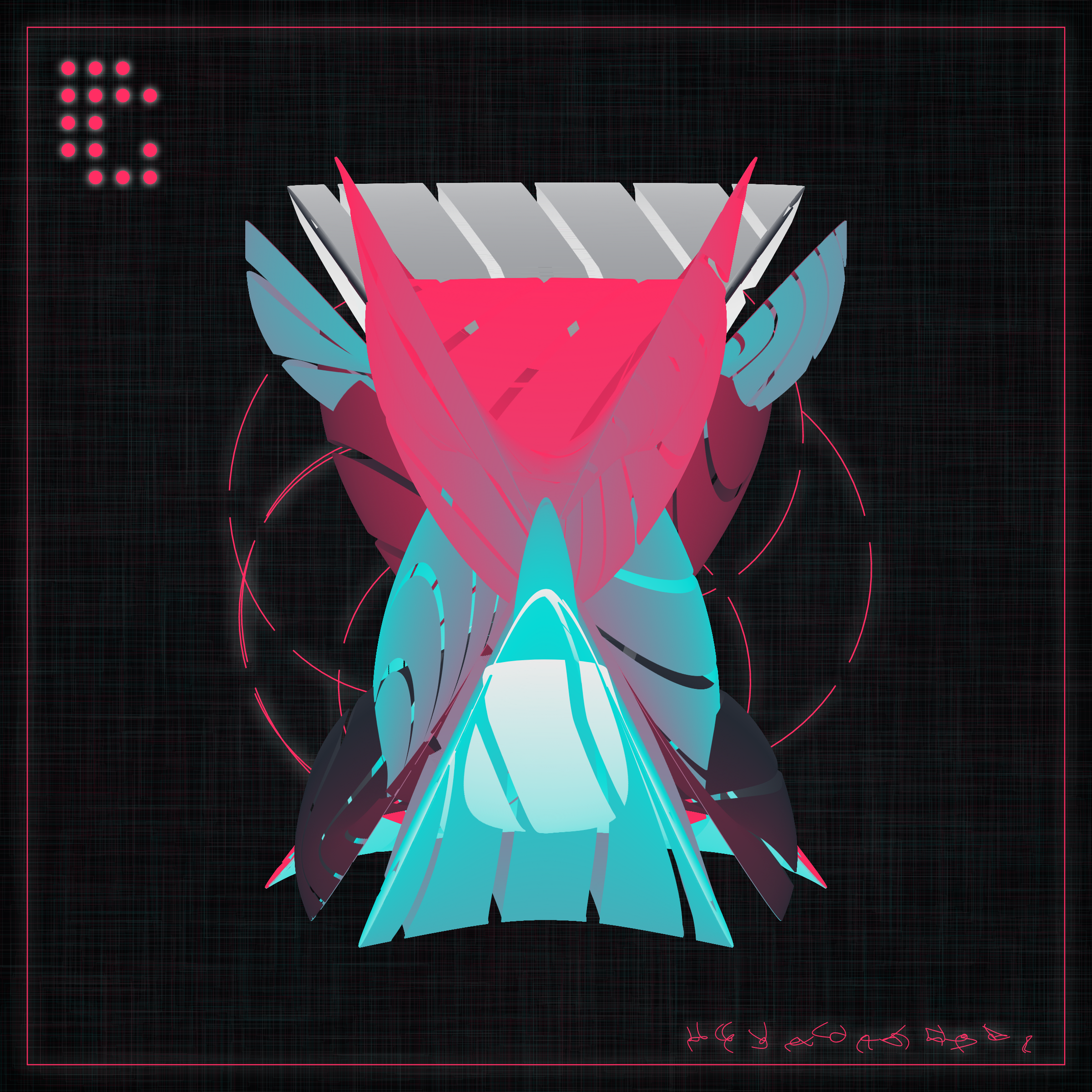 Art Blocks - Art Blocks v2 - Alien Insects #965 - NFT # 137000965