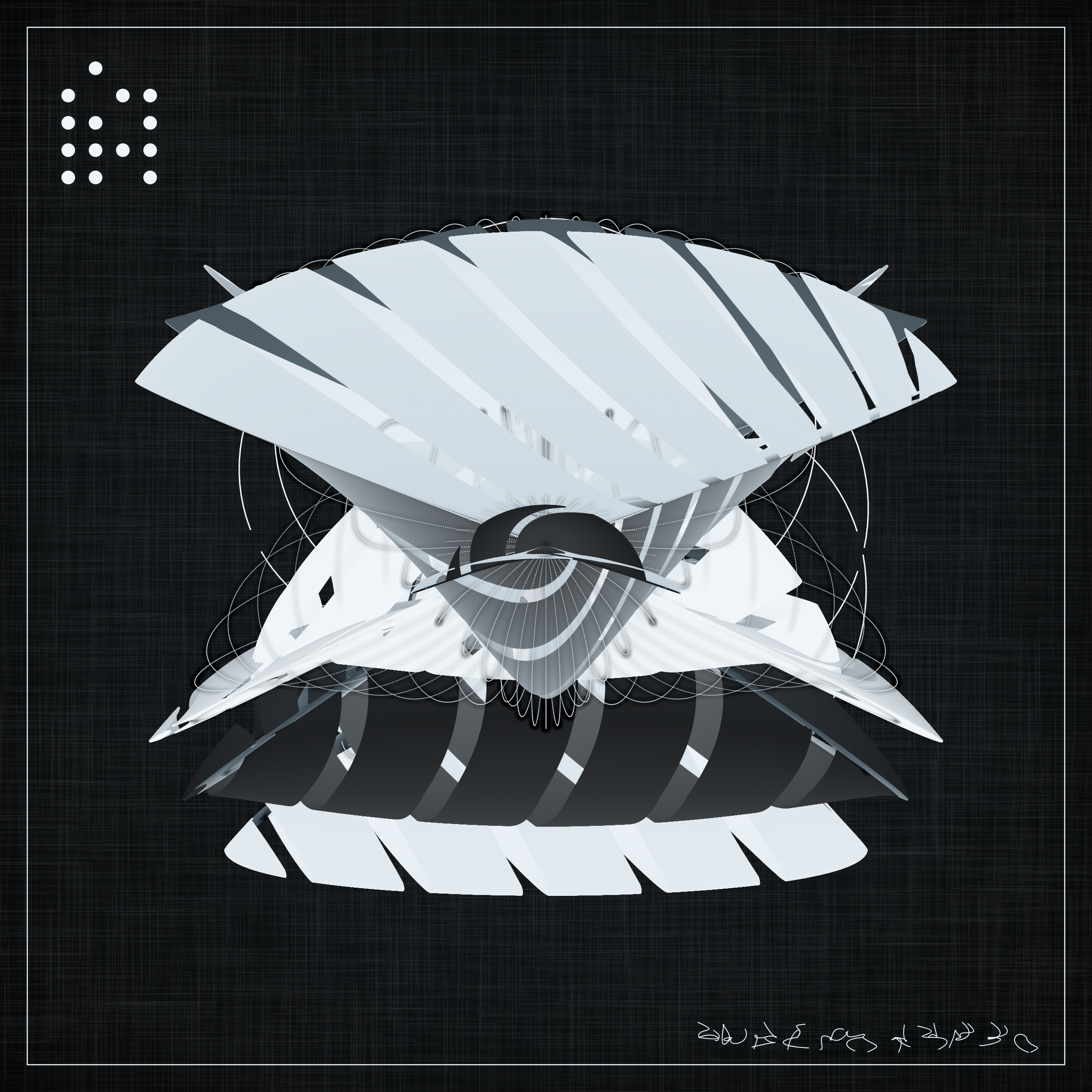 Art Blocks - Art Blocks v2 - Alien Insects #966 - NFT # 137000966