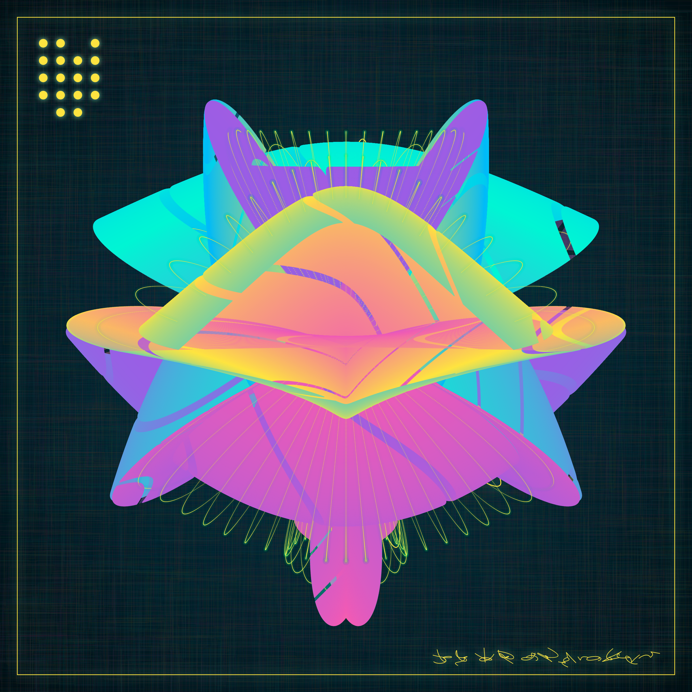 Art Blocks - Art Blocks v2 - Alien Insects #970 - NFT # 137000970