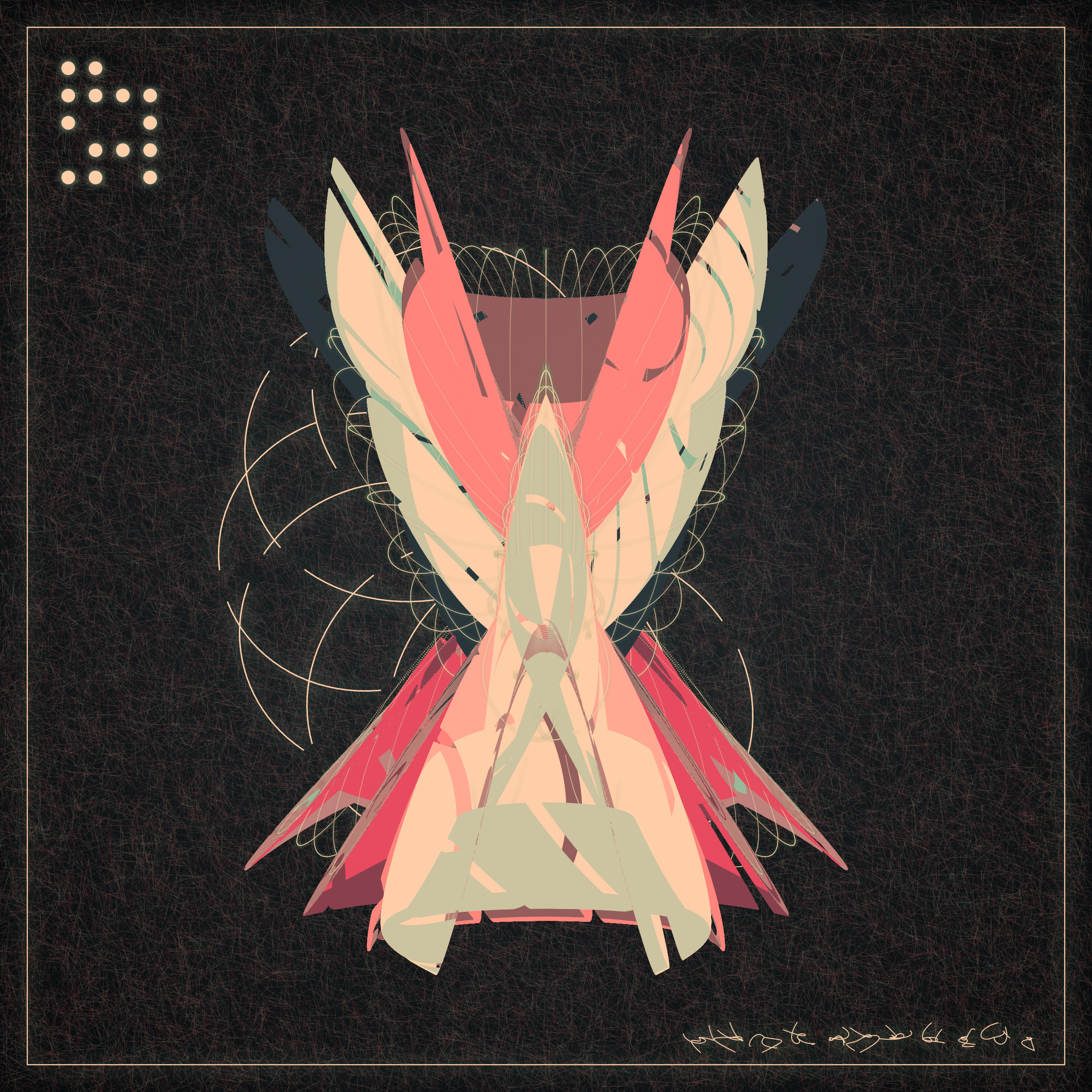 Art Blocks - Art Blocks v2 - Alien Insects #972 - NFT # 137000972