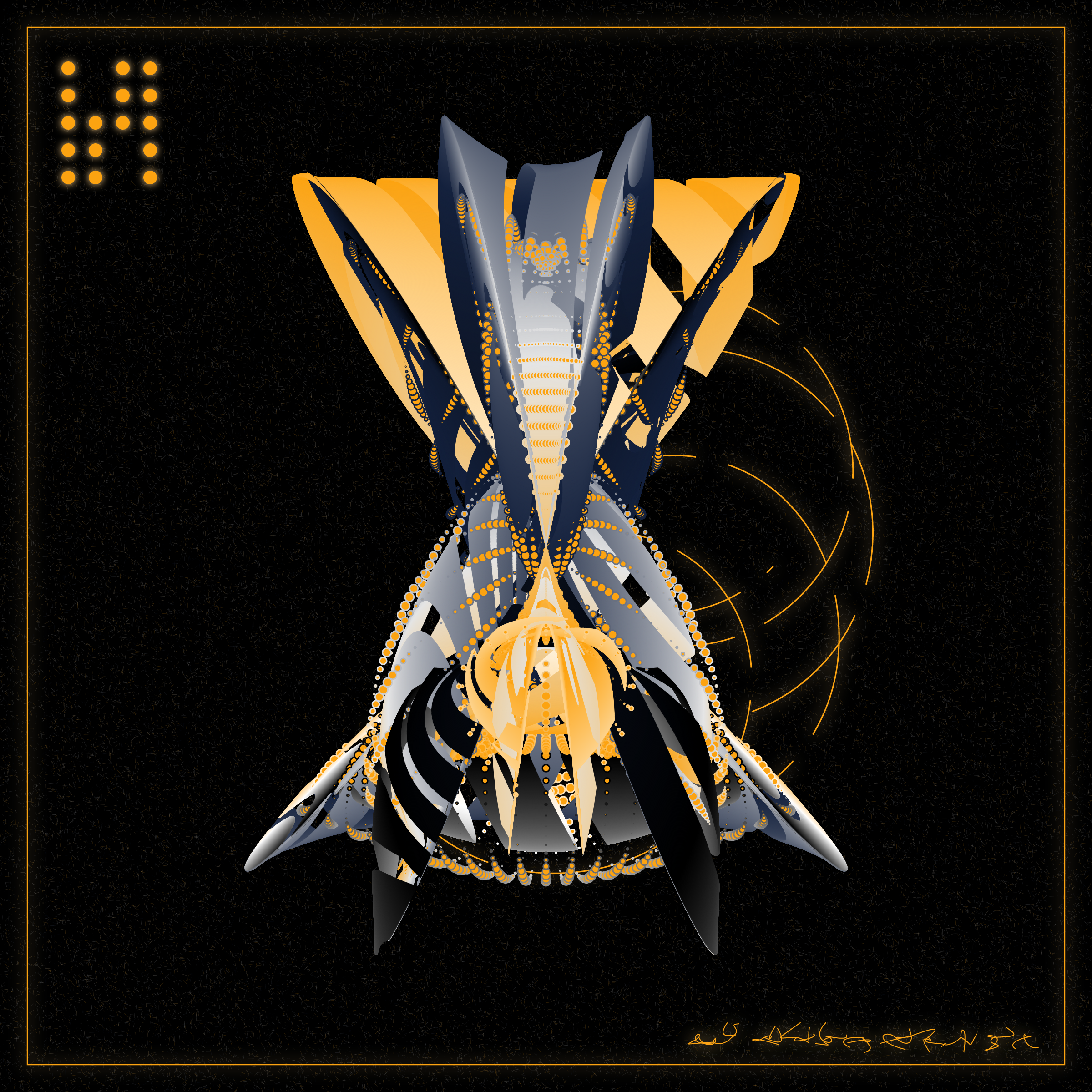 Art Blocks - Art Blocks v2 - Alien Insects #979 - NFT # 137000979