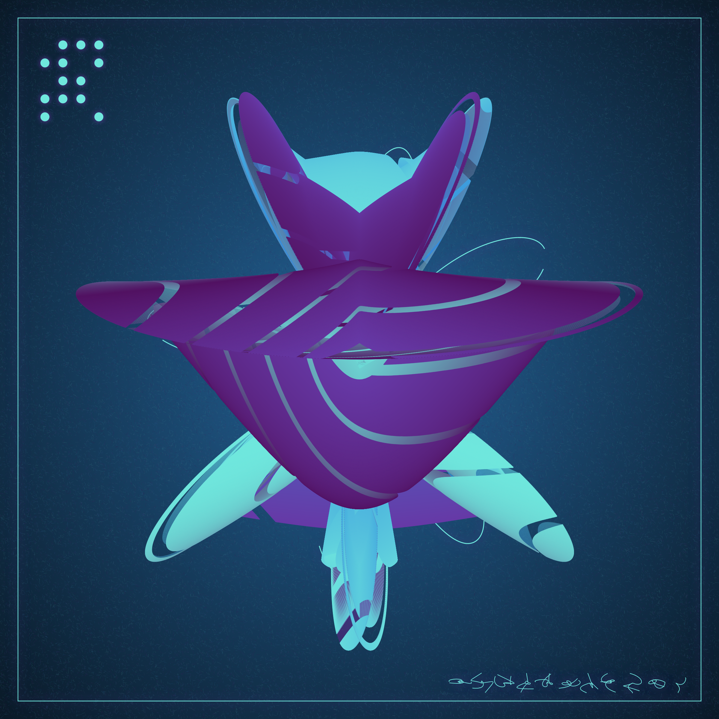 Art Blocks - Art Blocks v2 - Alien Insects #982 - NFT # 137000982