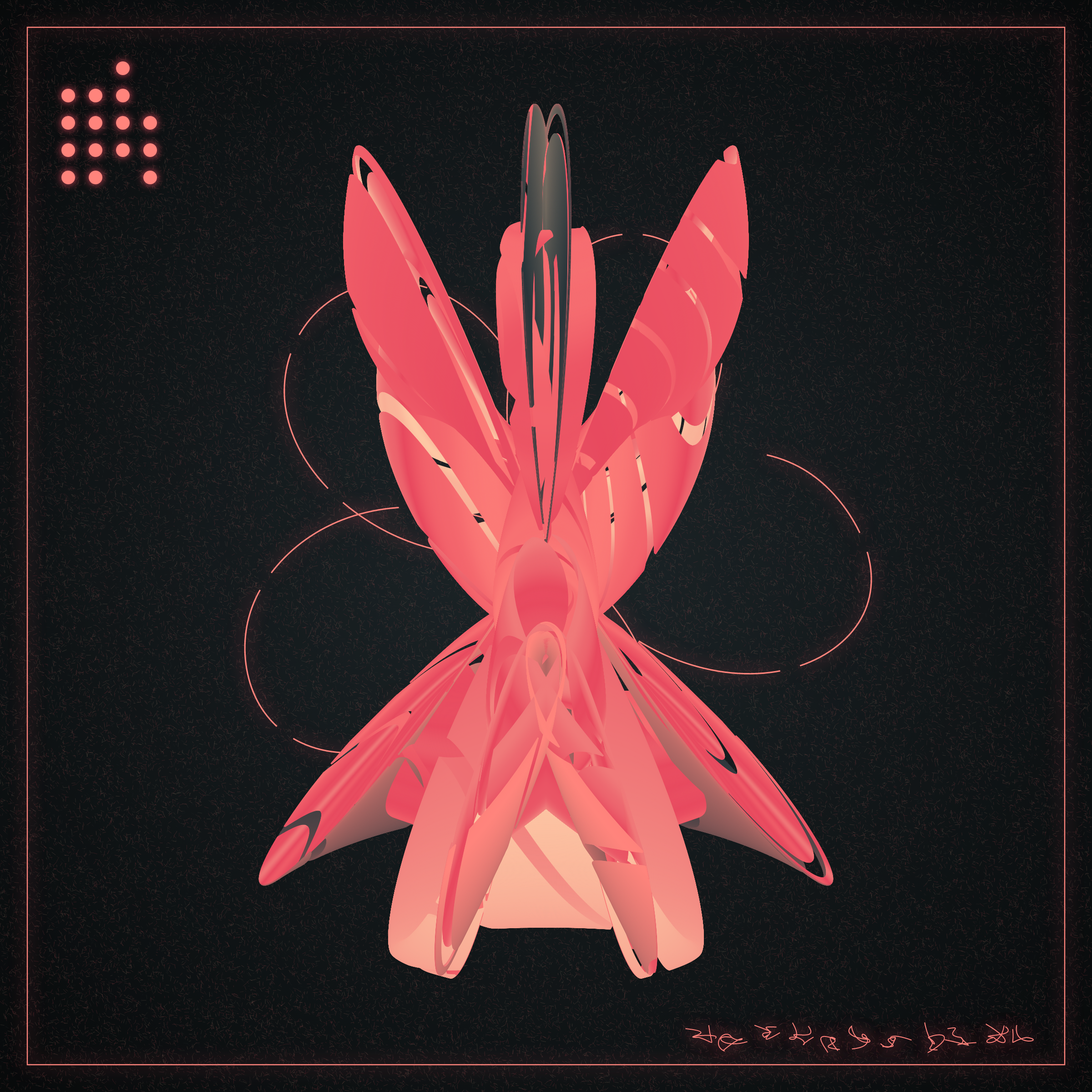 Art Blocks - Art Blocks v2 - Alien Insects #985 - NFT # 137000985