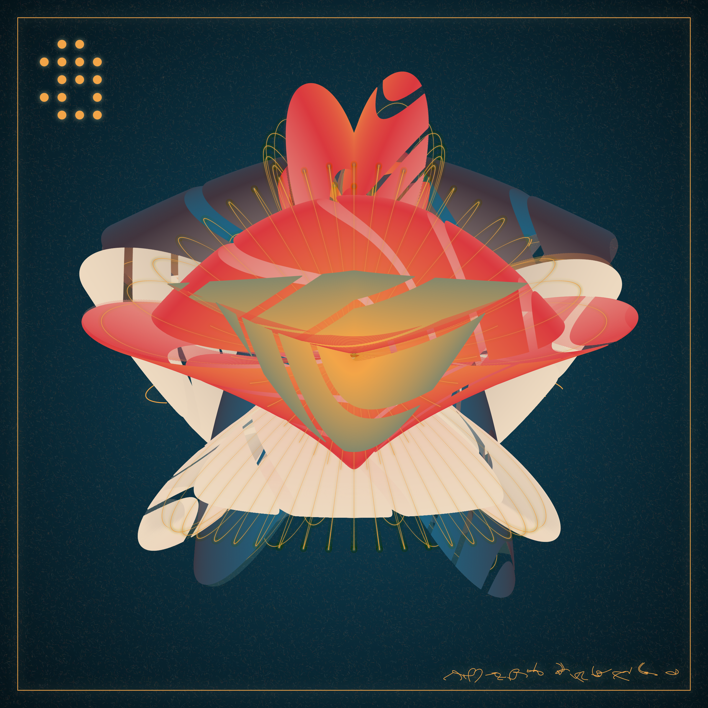 Art Blocks - Art Blocks v2 - Alien Insects #988 - NFT # 137000988