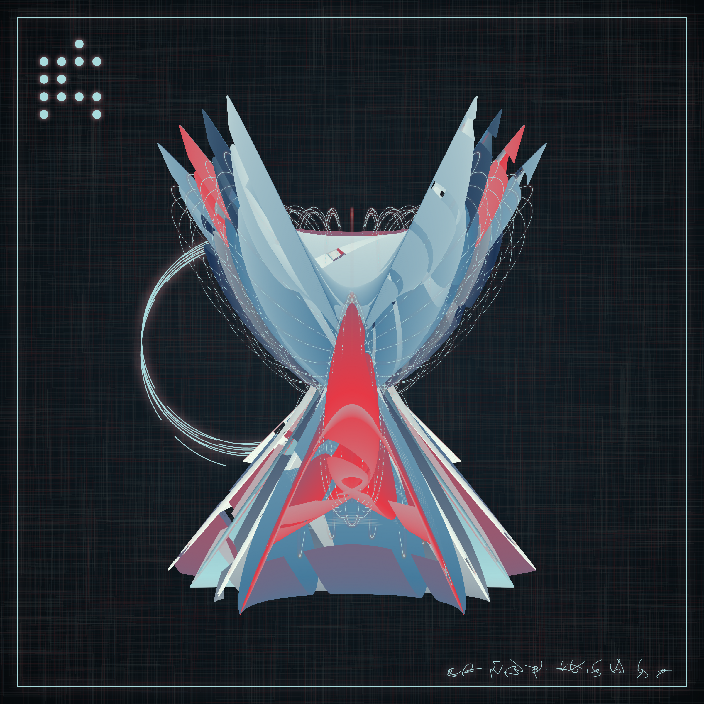 Art Blocks - Art Blocks v2 - Alien Insects #989 - NFT # 137000989