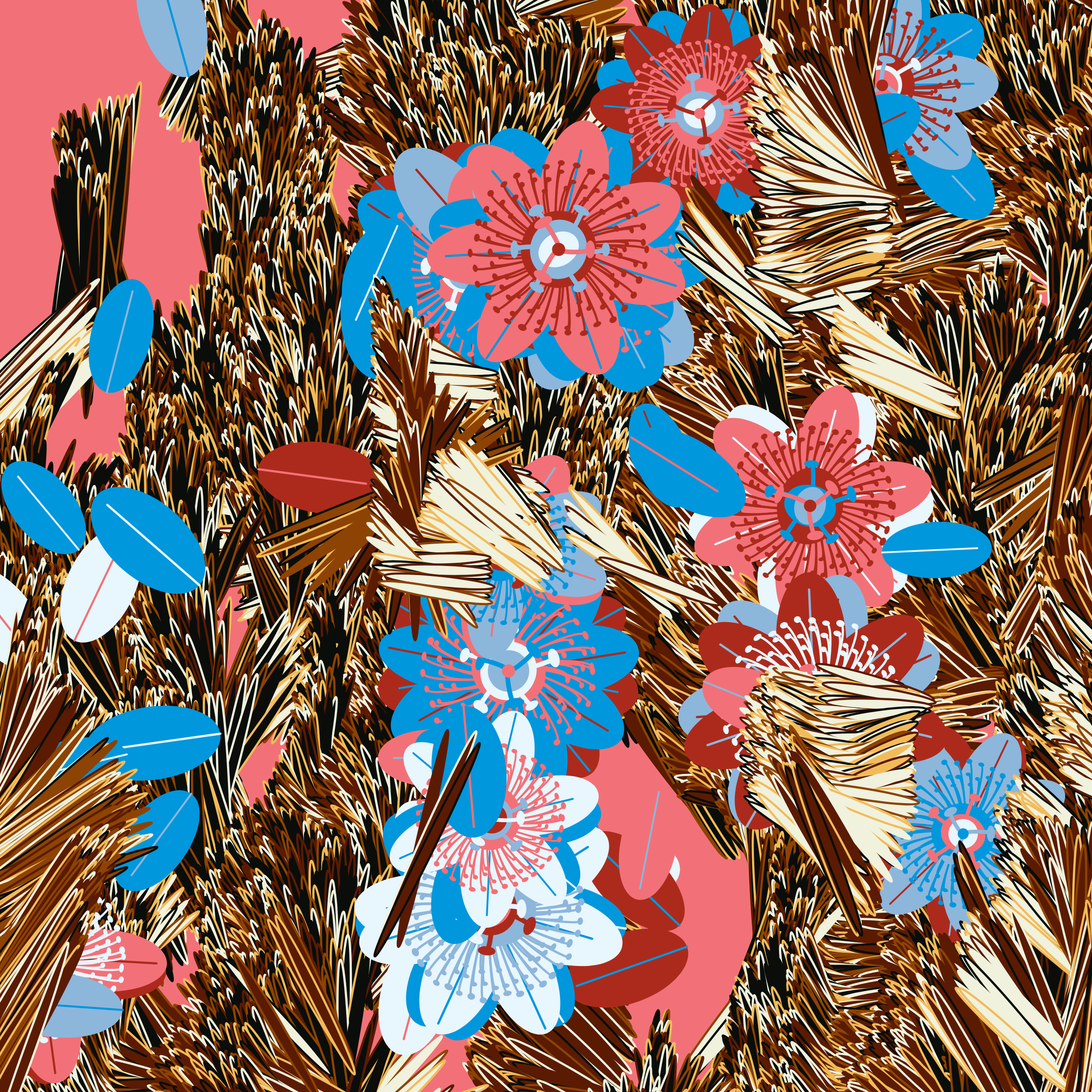 Art Blocks - Art Blocks v2 - Fragments of an Infinite Field #741 - NFT # 159000741