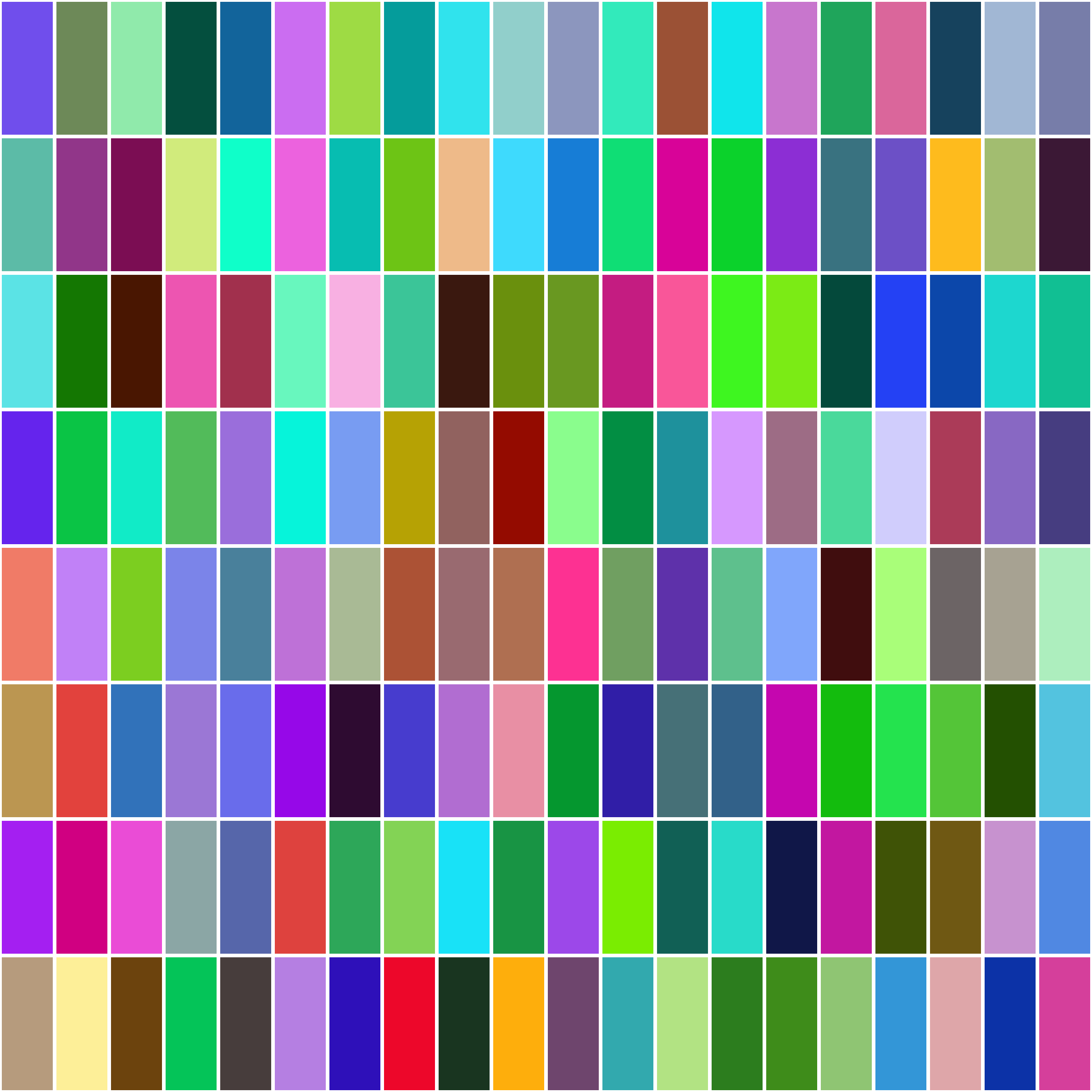 Art Blocks - Art Blocks v2 - Color Study #714 - NFT # 16000714