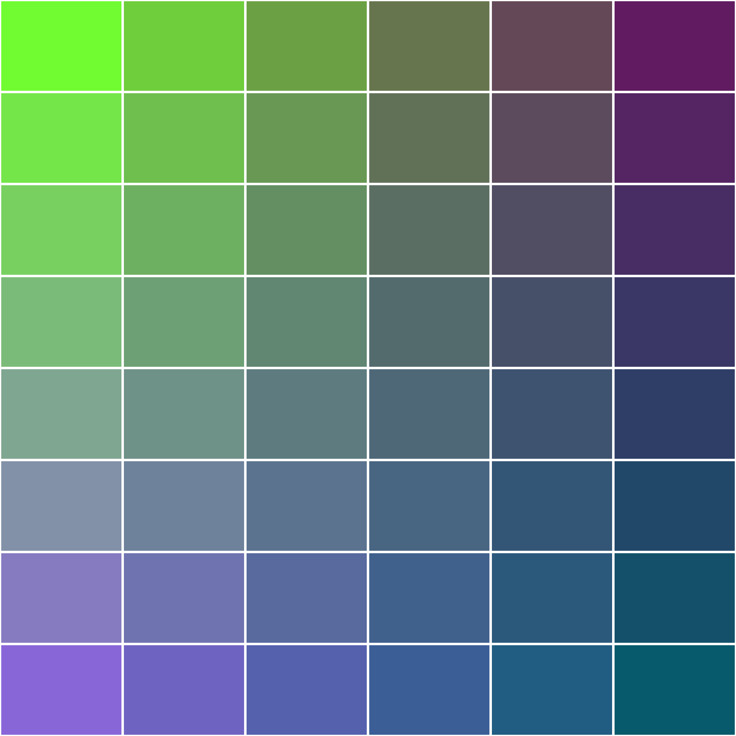 Art Blocks - Art Blocks v2 - Color Study #727 - NFT # 16000727