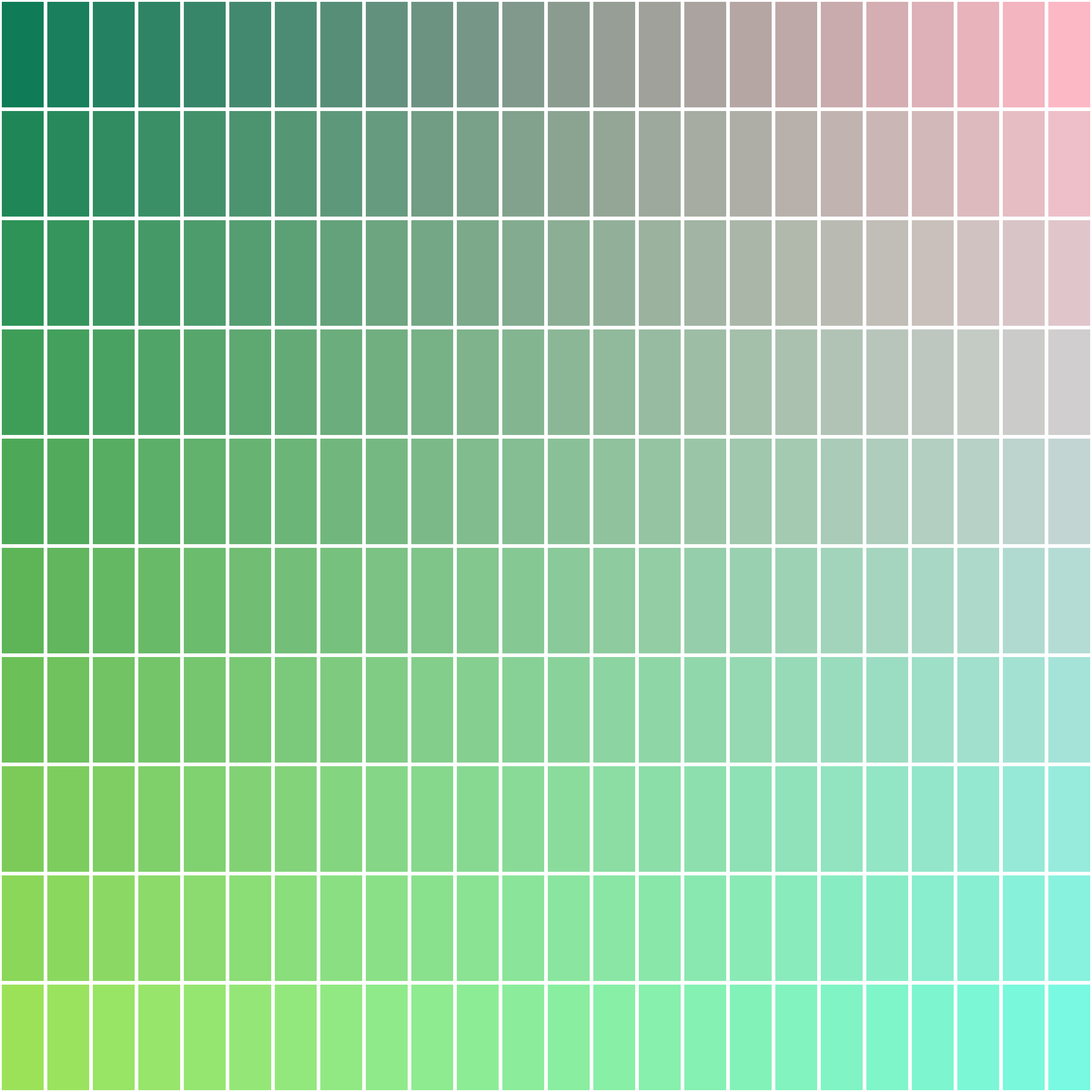 Art Blocks - Art Blocks v2 - Color Study #1314 - NFT # 16001314