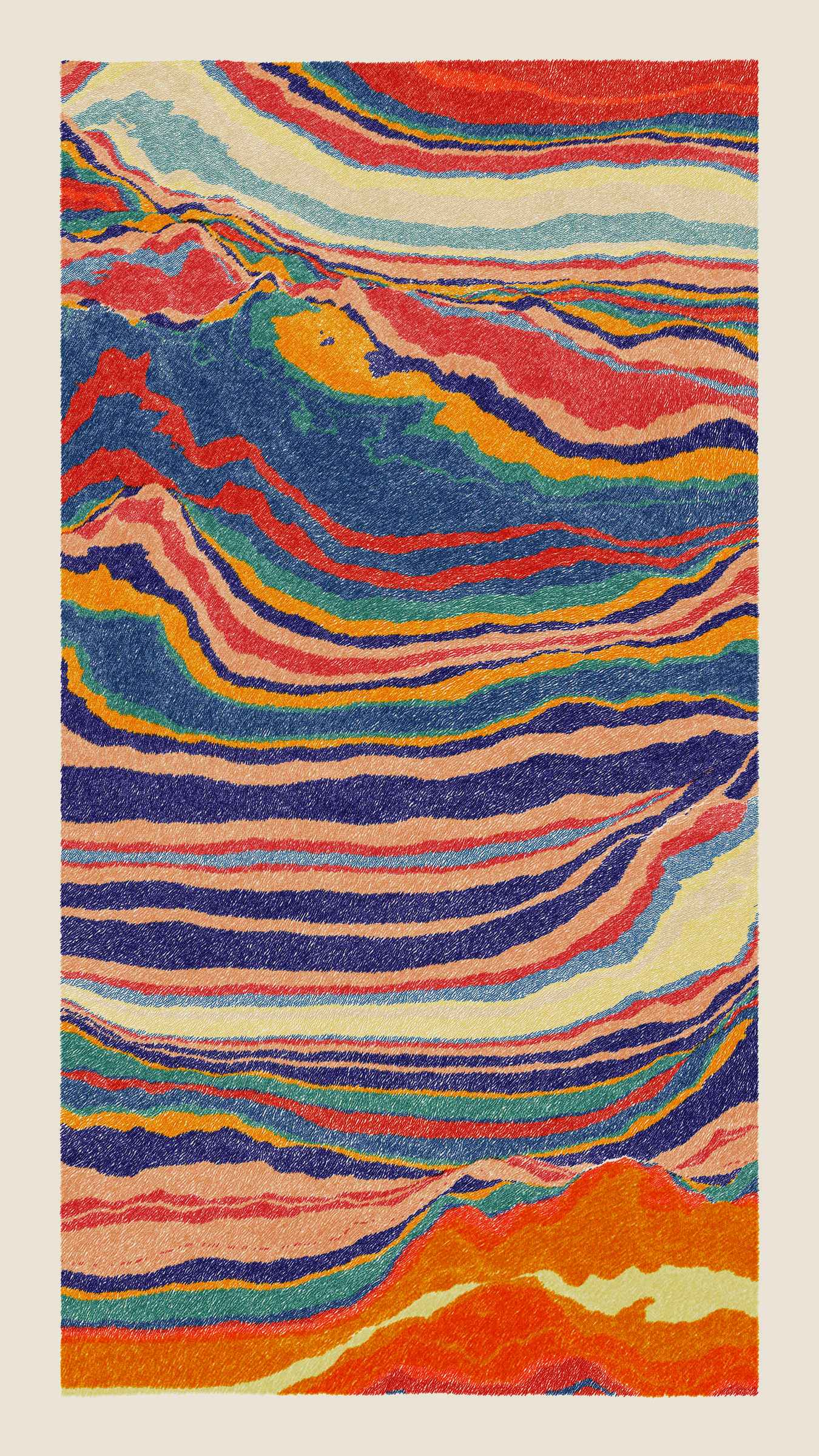 Art Blocks - Art Blocks v2 - Meridian #51 - NFT # 163000051