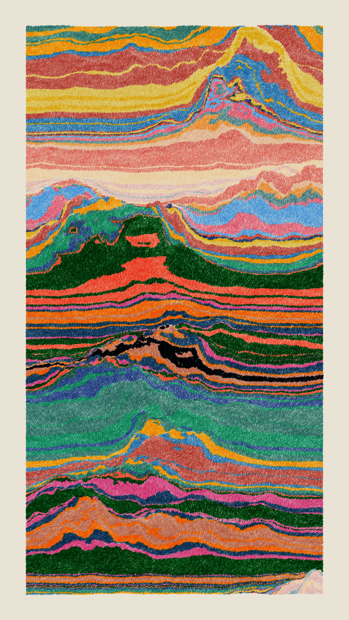 Art Blocks - Art Blocks v2 - Meridian #86 - NFT # 163000086