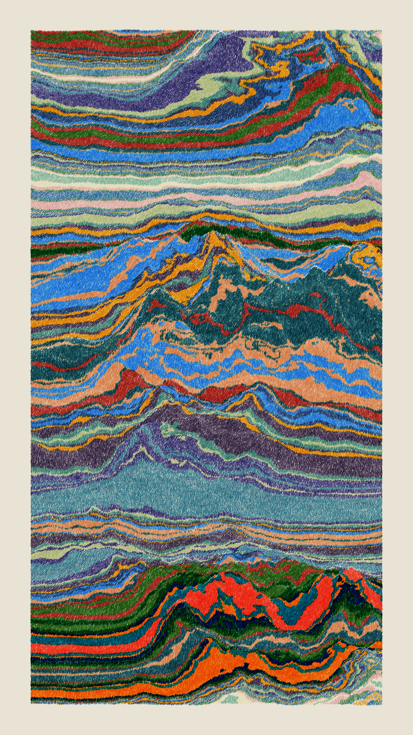 Art Blocks - Art Blocks v2 - Meridian #185 - NFT # 163000185