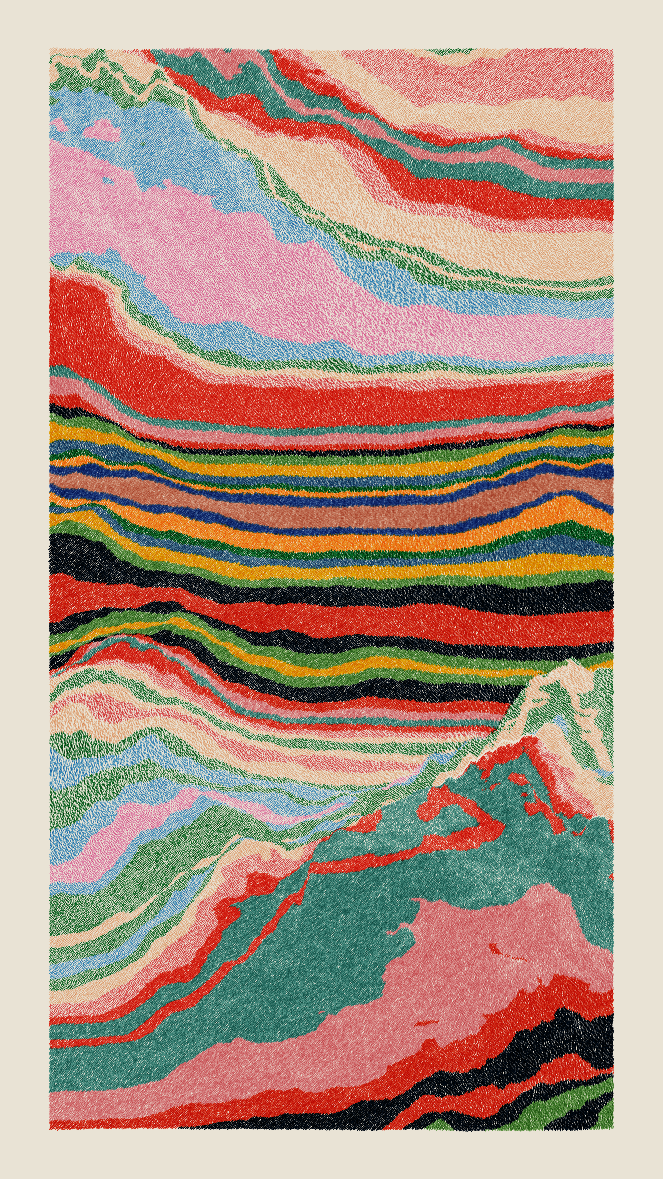 Art Blocks - Art Blocks v2 - Meridian #308 - NFT # 163000308