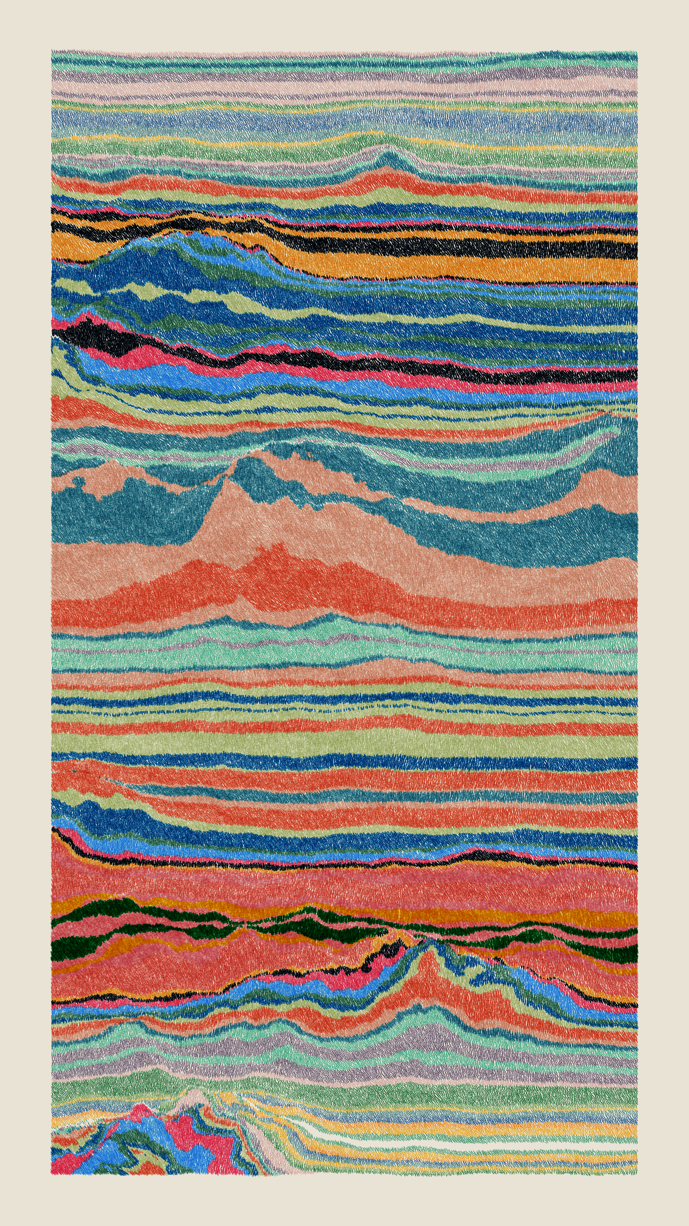 Art Blocks - Art Blocks v2 - Meridian #344 - NFT # 163000344