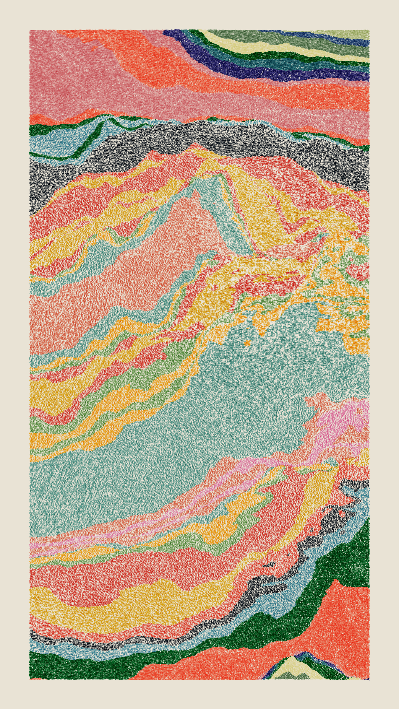 Art Blocks - Art Blocks v2 - Meridian #351 - NFT # 163000351